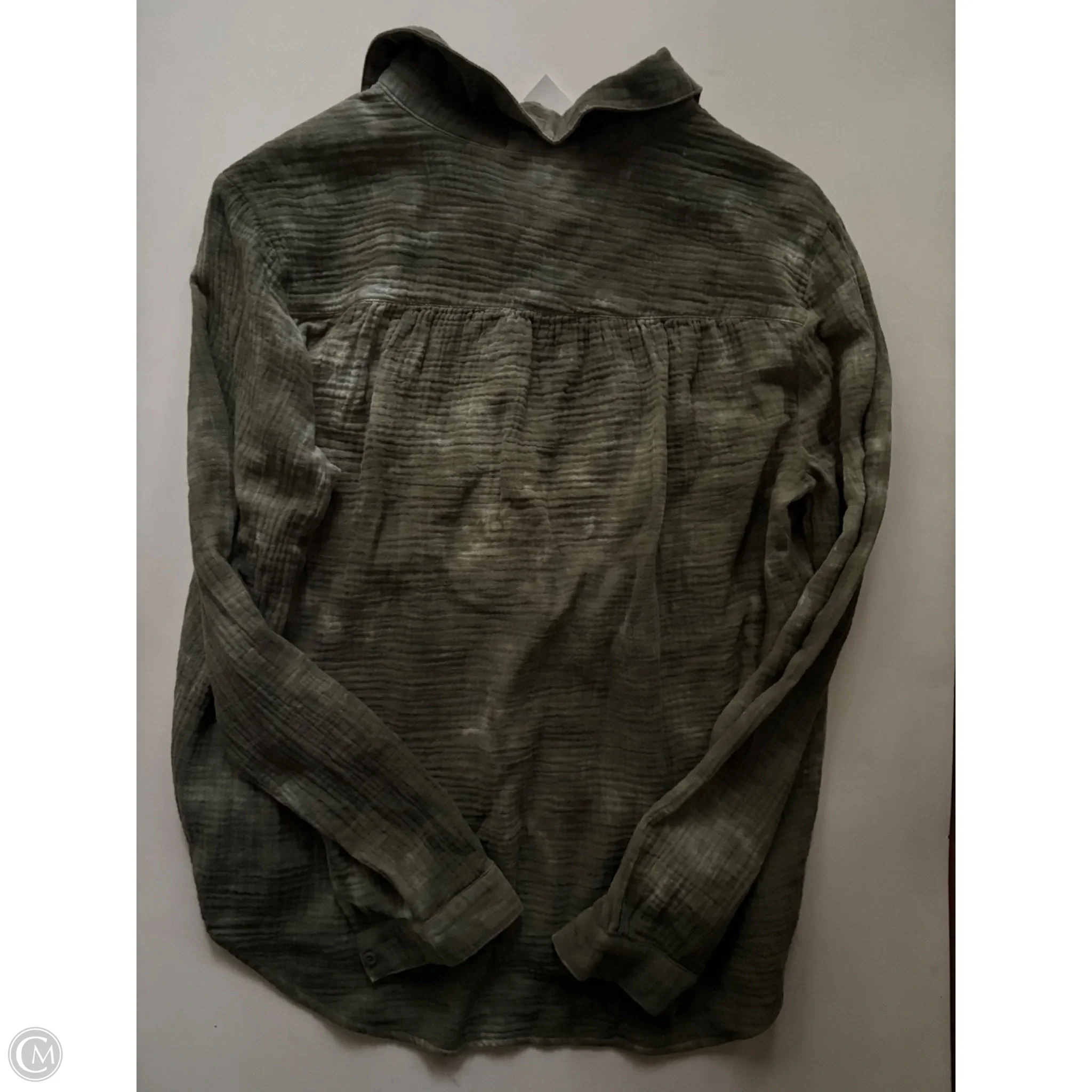 Top Long Sleeve By Cloth & Stone In Green, Size: M - Image 2