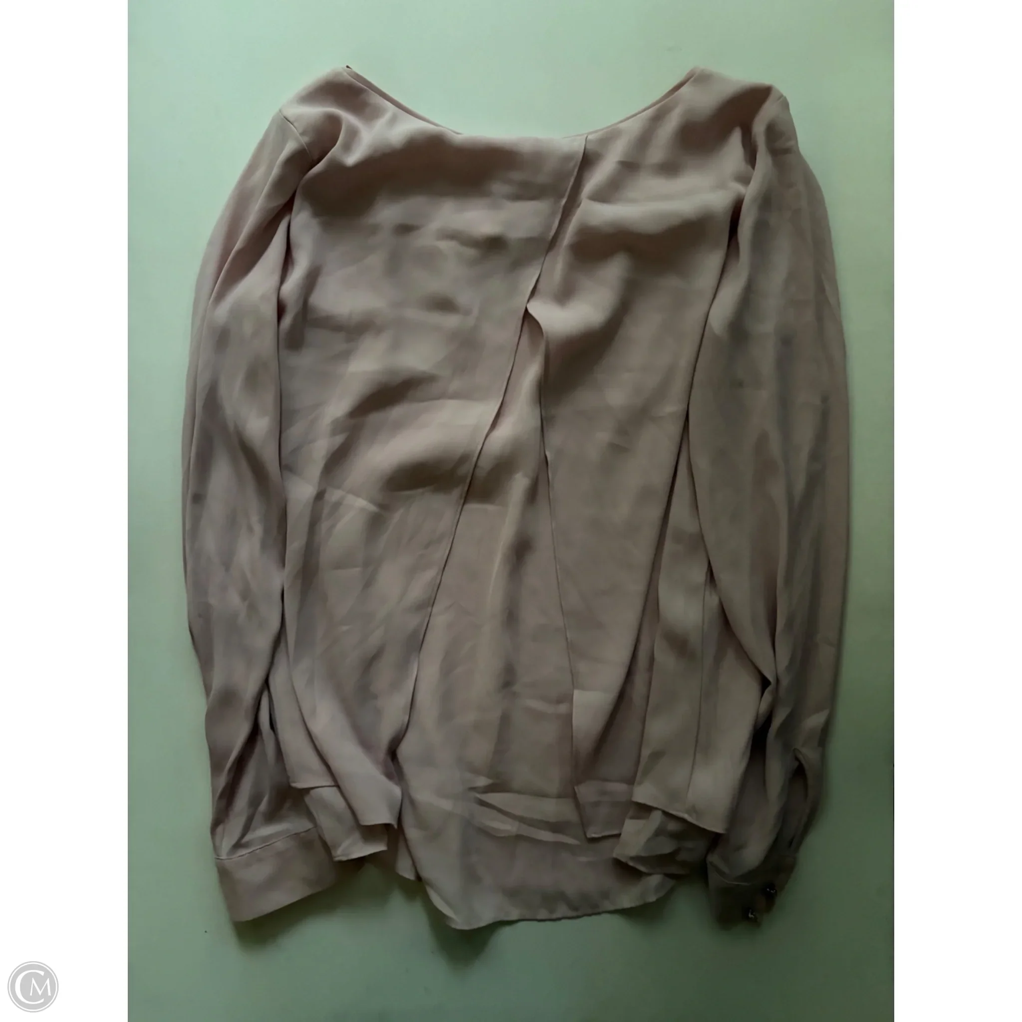 Blouse Long Sleeve By White House Black Market In Pink, Size: M - Image 2
