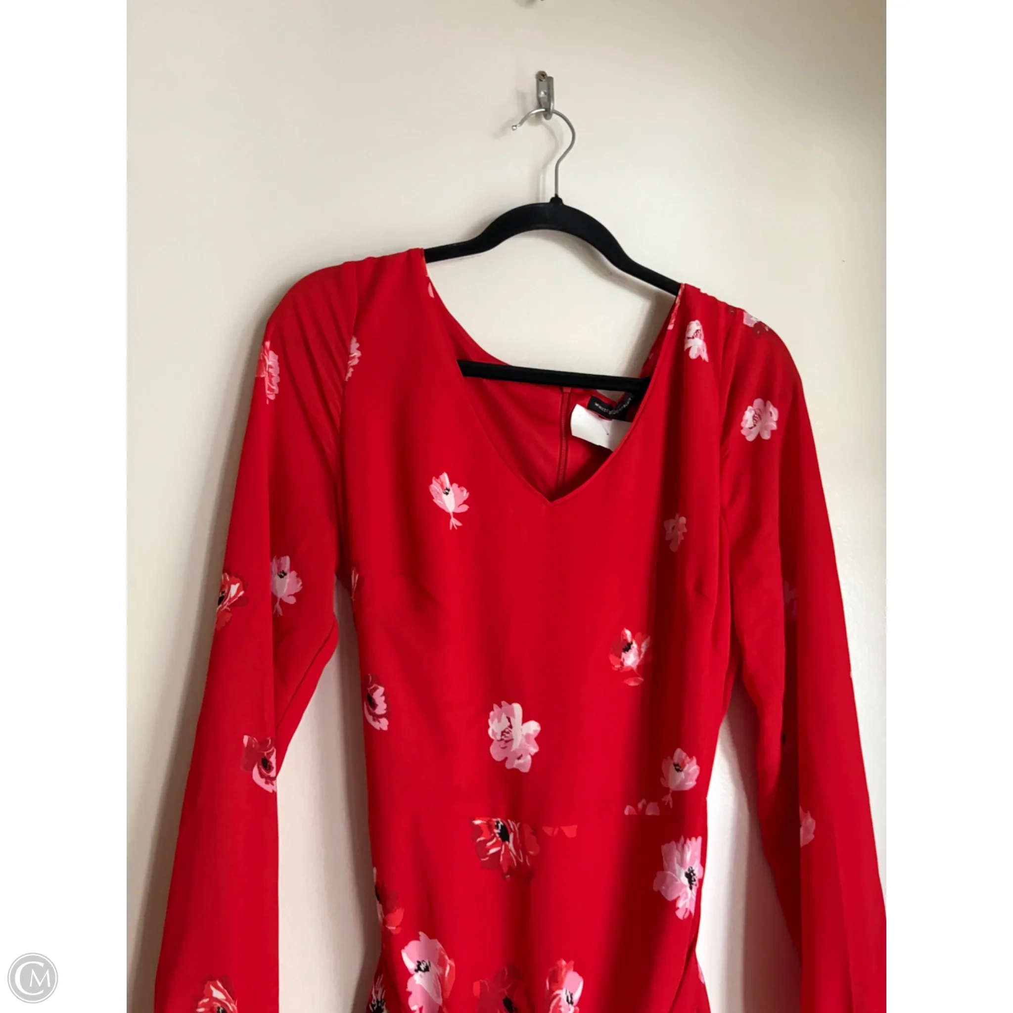 Dress Work By White House Black Market In Red, Size: M - Image 3