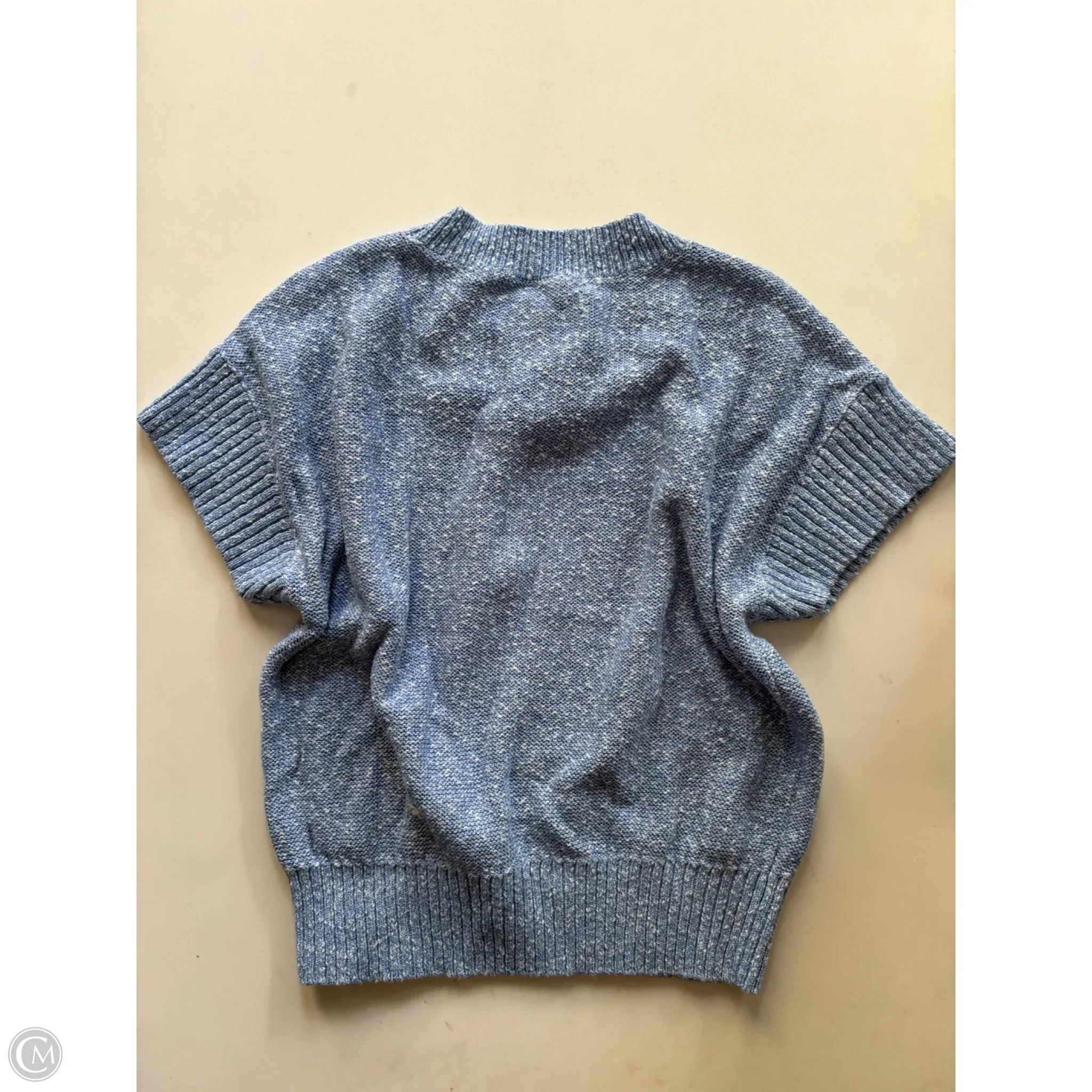 Sweater Short Sleeve By Loft In Blue, Size: M - Image 2