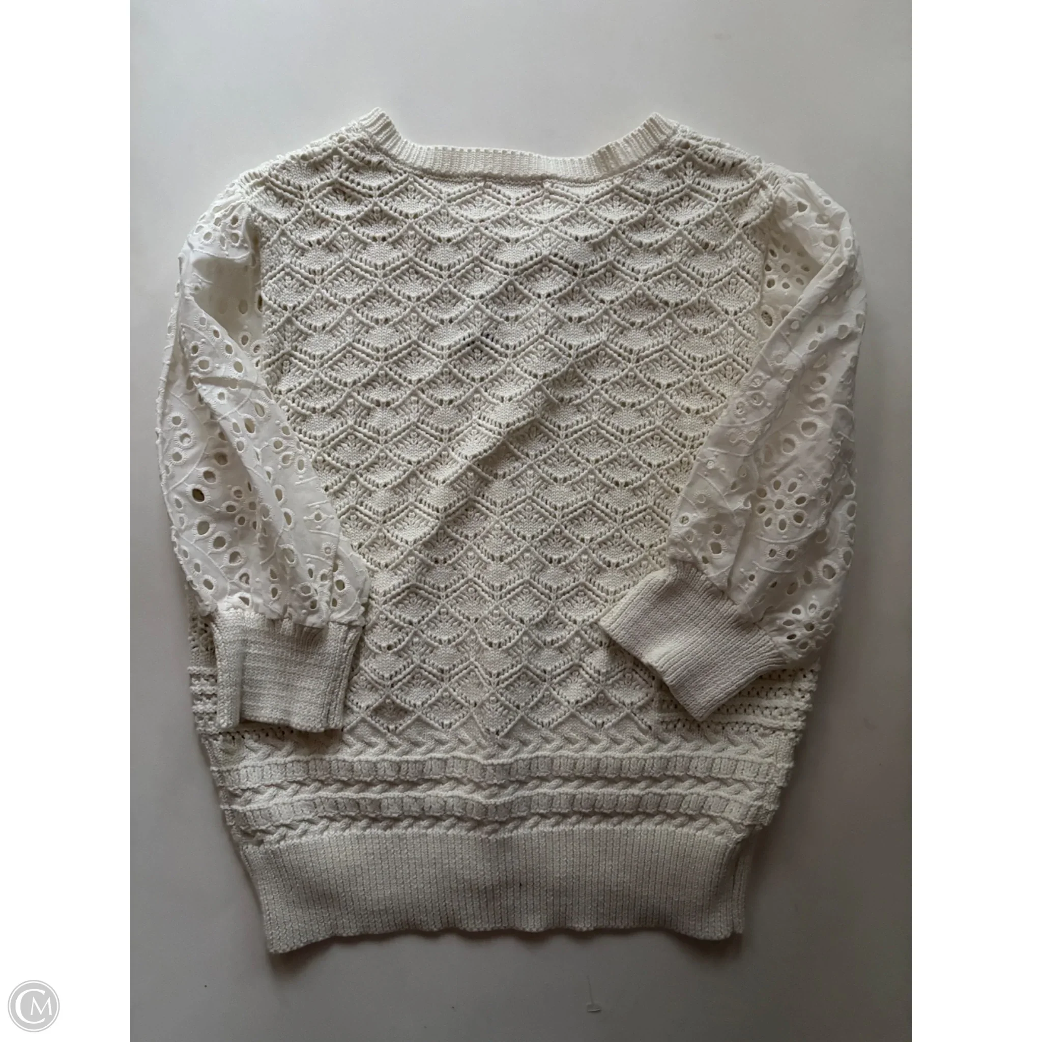 Sweater Cardigan By Cloth & Porttrait In Cream, Size: S - Image 2