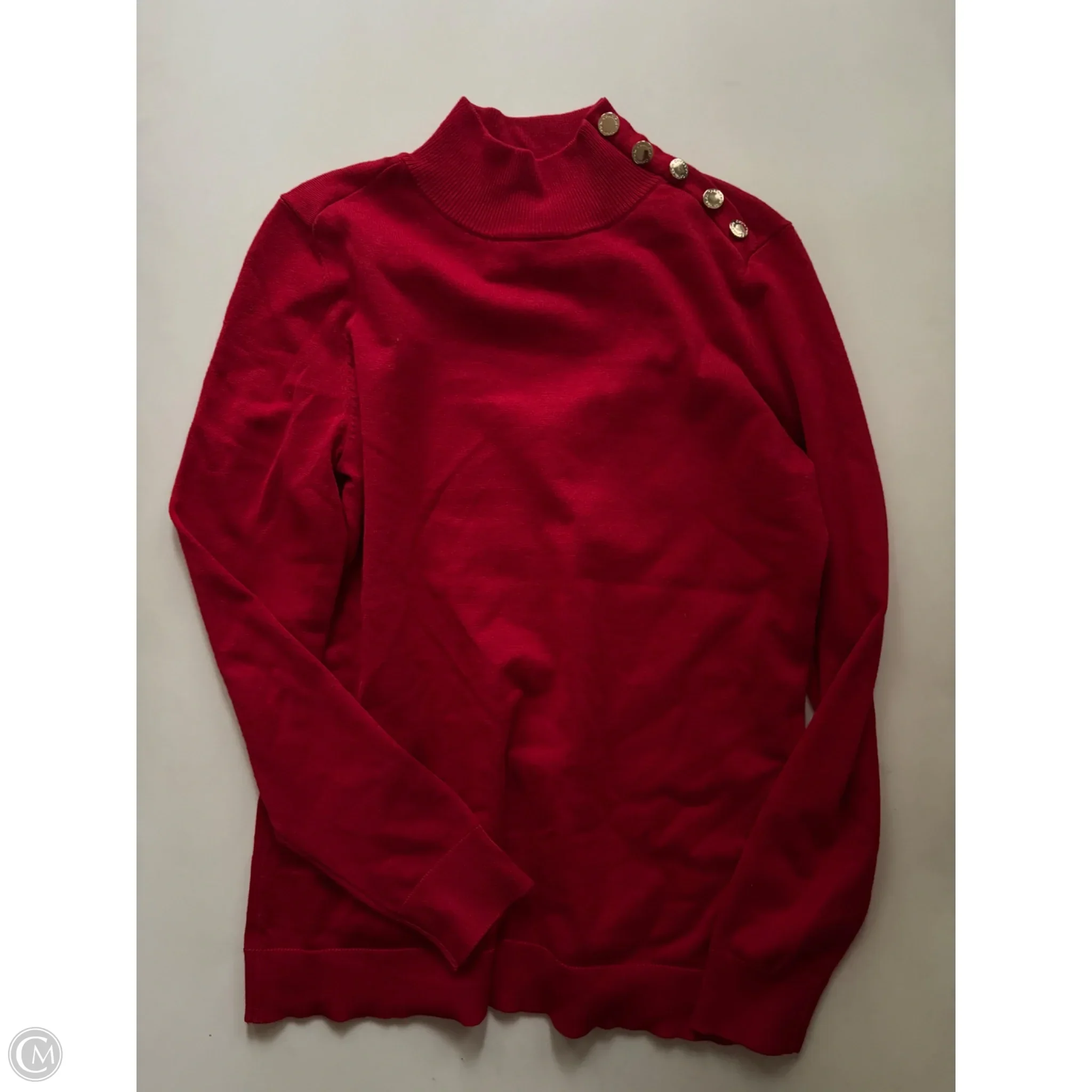 Sweater By Calvin Klein In Red, Size: S - Image 1