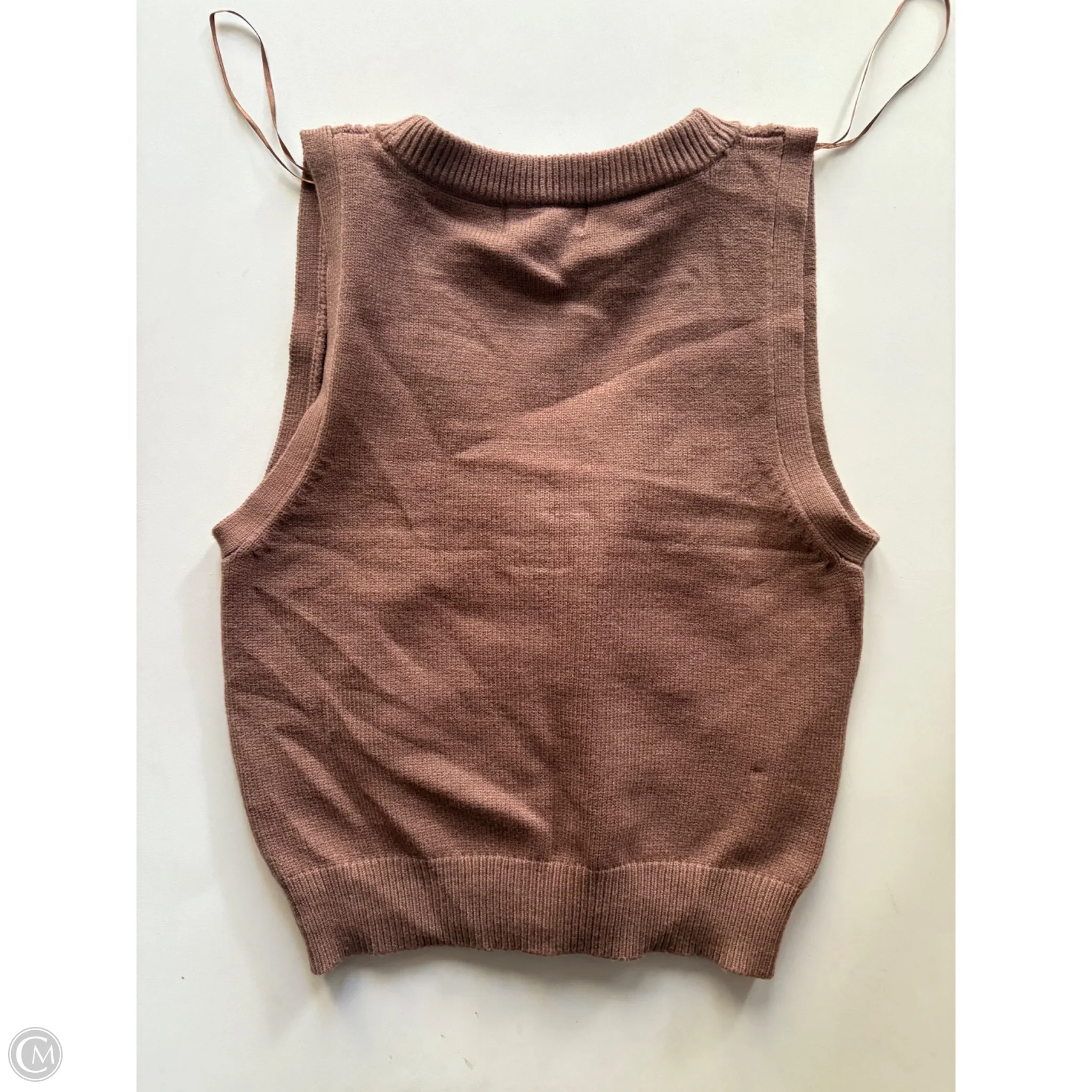 Vest Sweater By Jessica Simpson In Brown, Size: M - Image 2