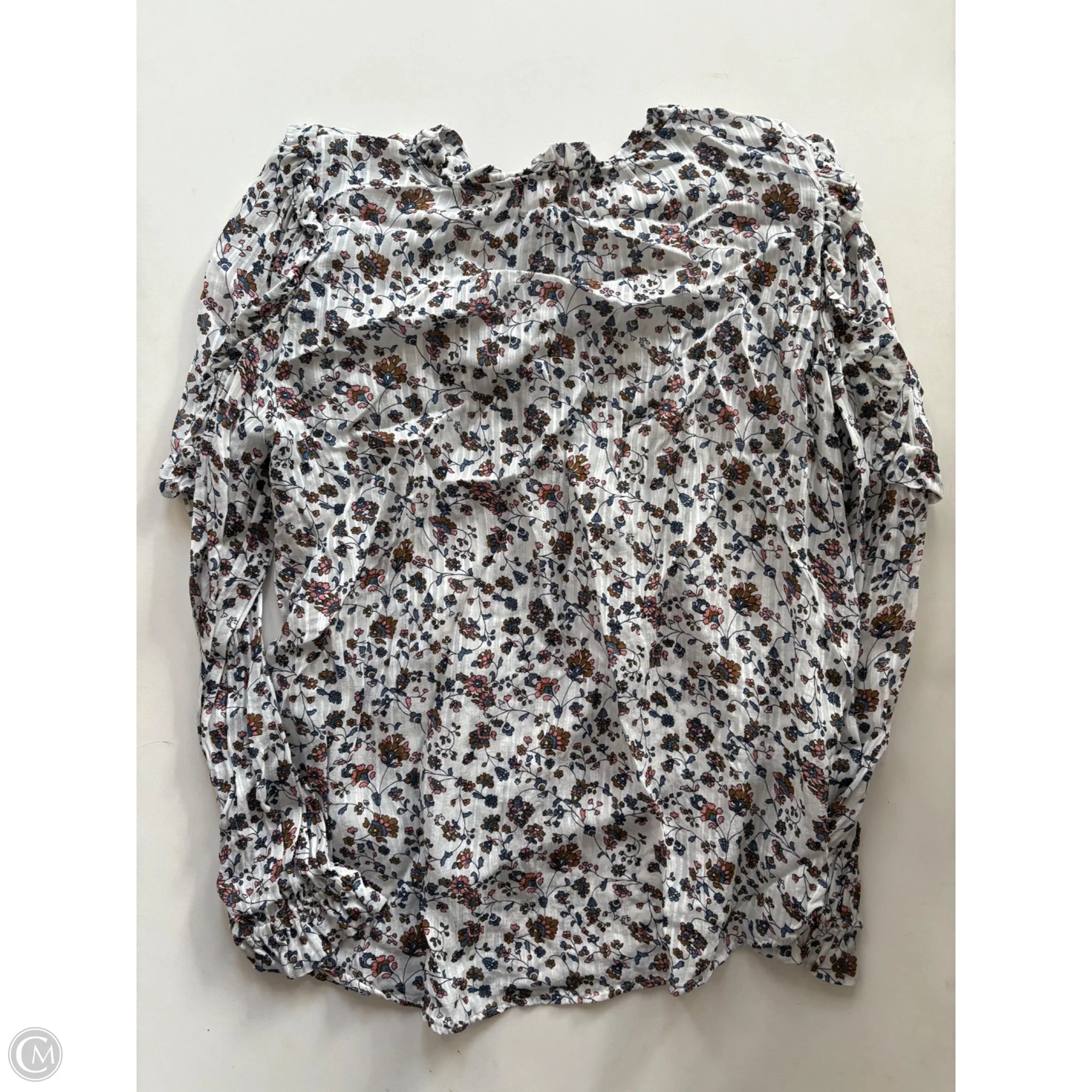 Top Long Sleeve By Loft In Floral Print, Size: M - Image 2
