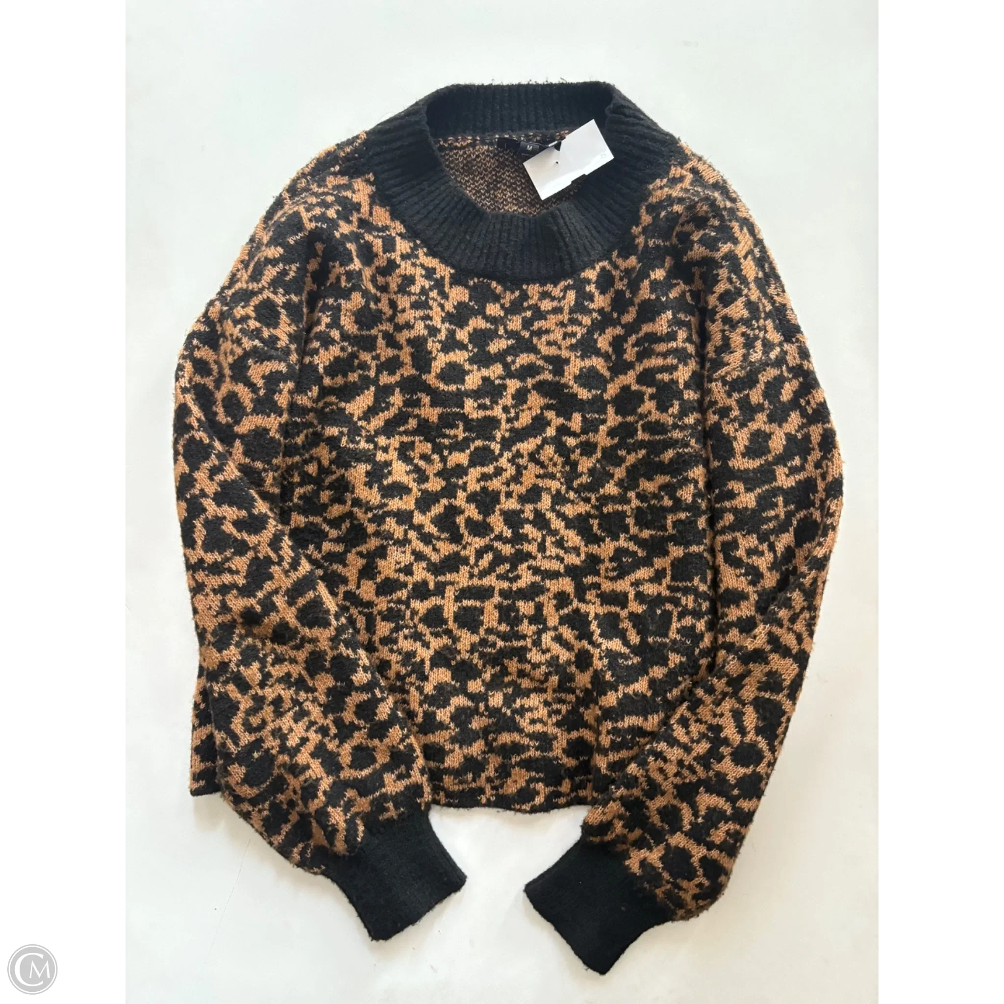 Sweater By Jessica Simpson In Animal Print, Size: M - Image 1