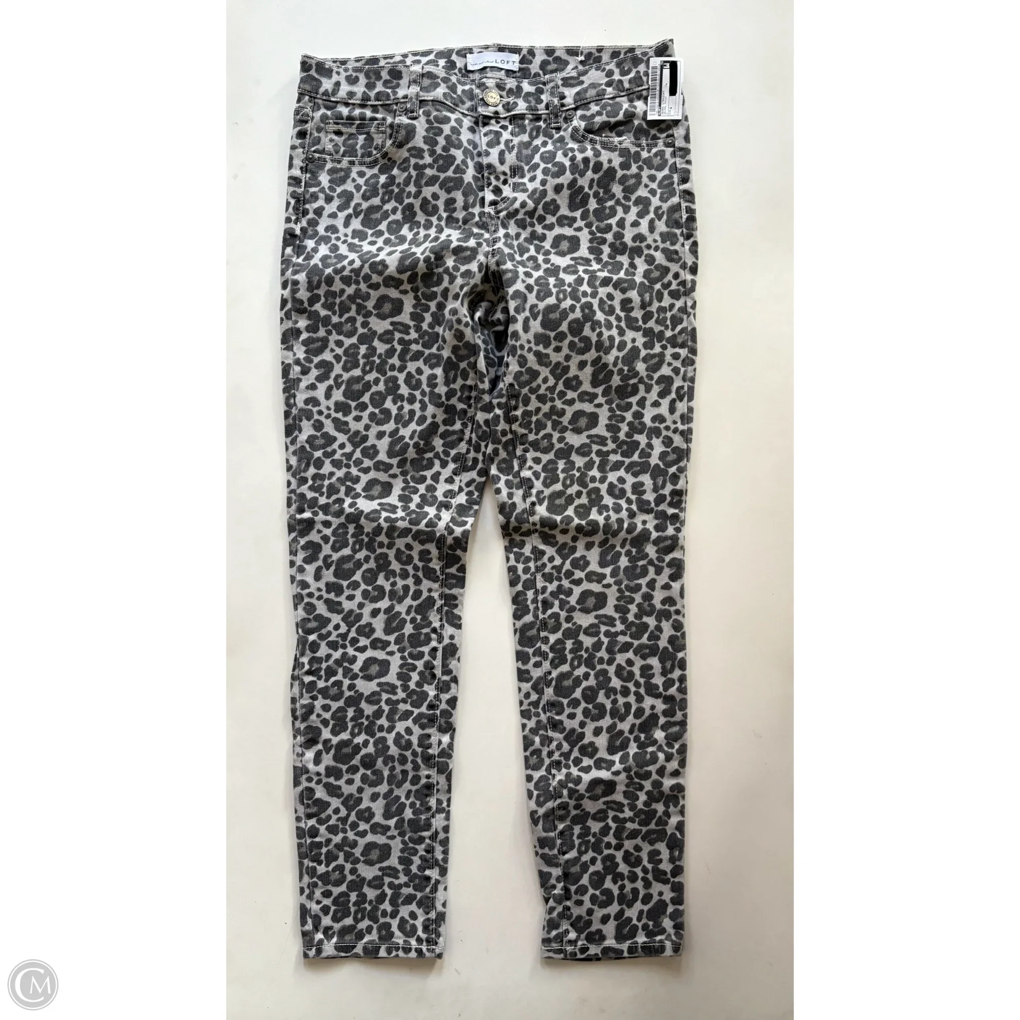 Jeans Straight By Loft In Animal Print, Size: 4 - Image 1