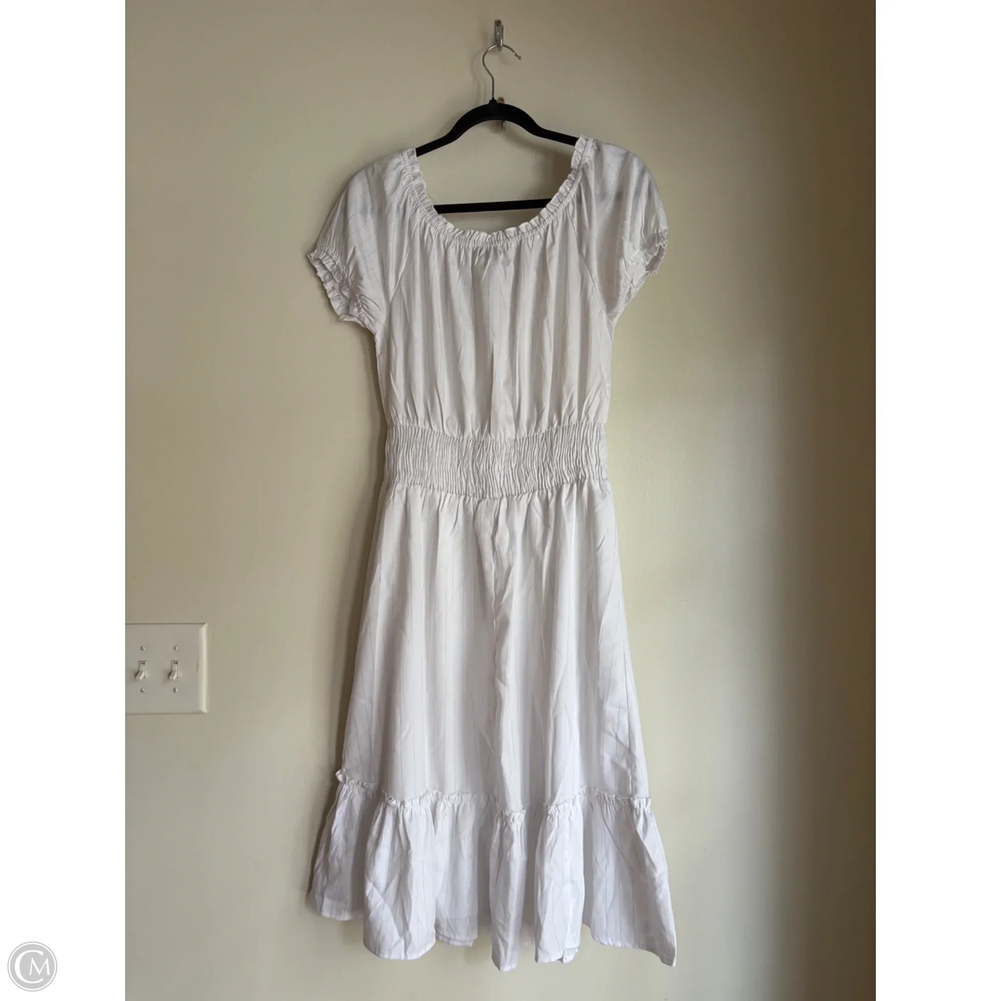 Dress Casual Midi By Style House In White, Size: L - Image 2