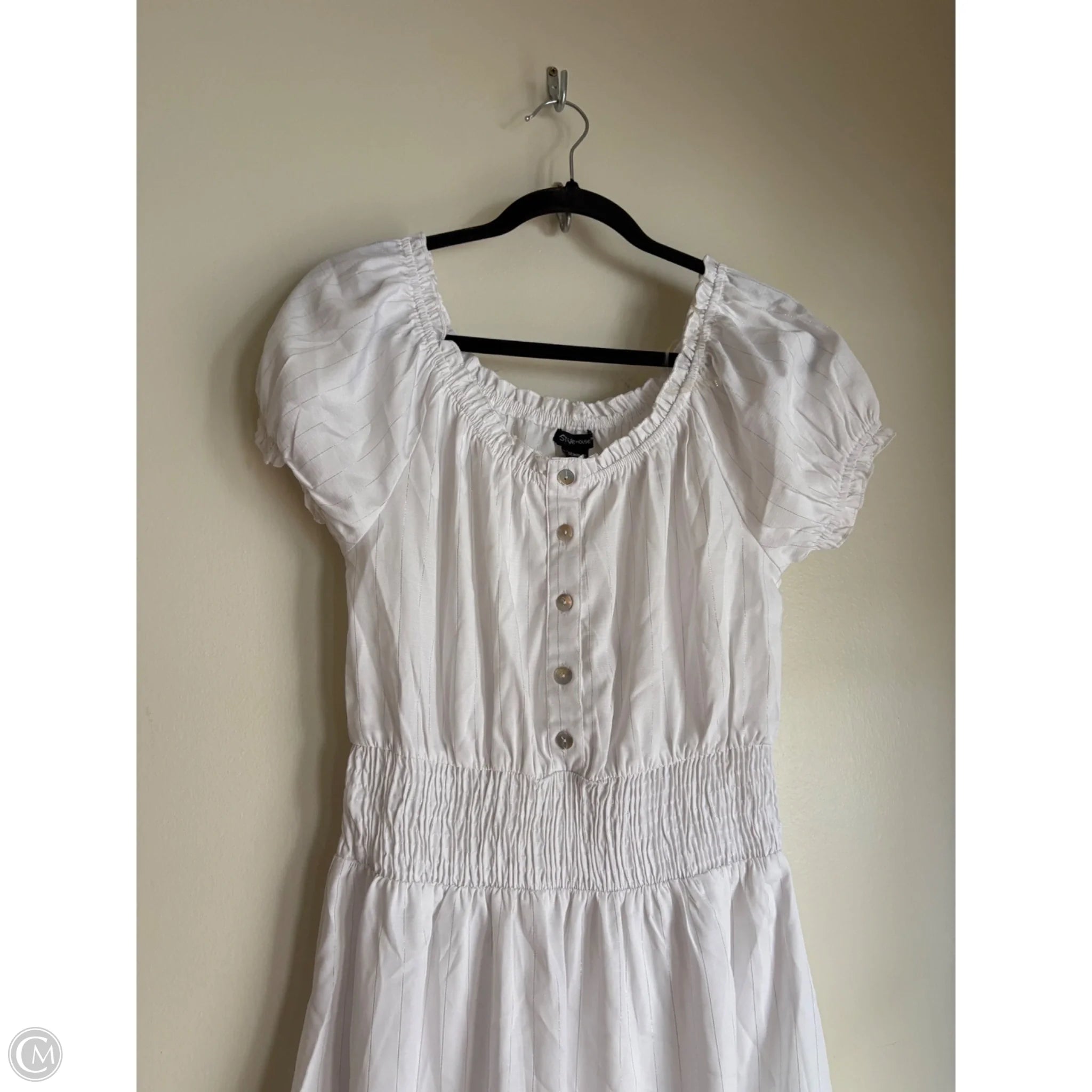 Dress Casual Midi By Style House In White, Size: L - Image 3