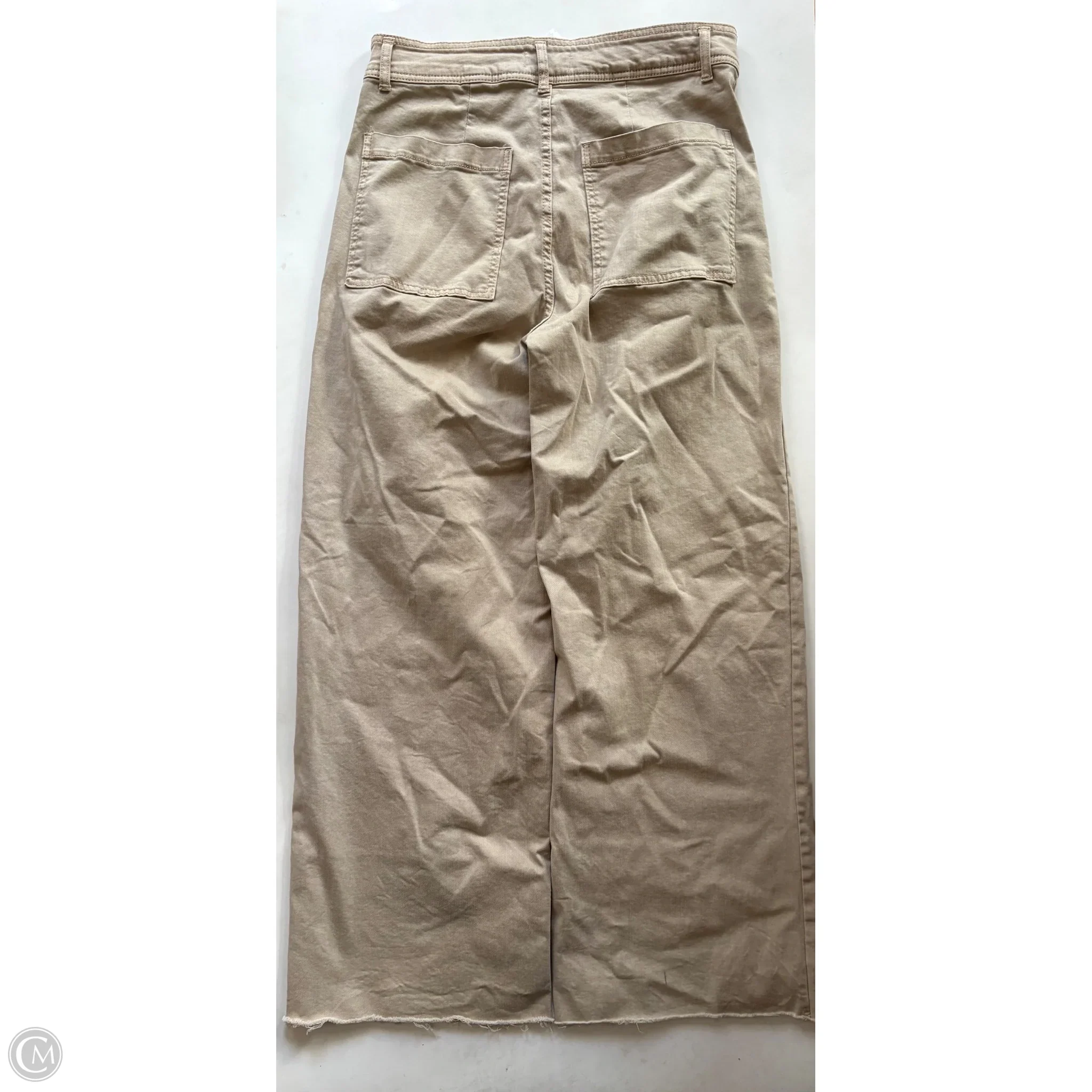 Jeans Wide Leg By Oat In Tan, Size: 12 - Image 2