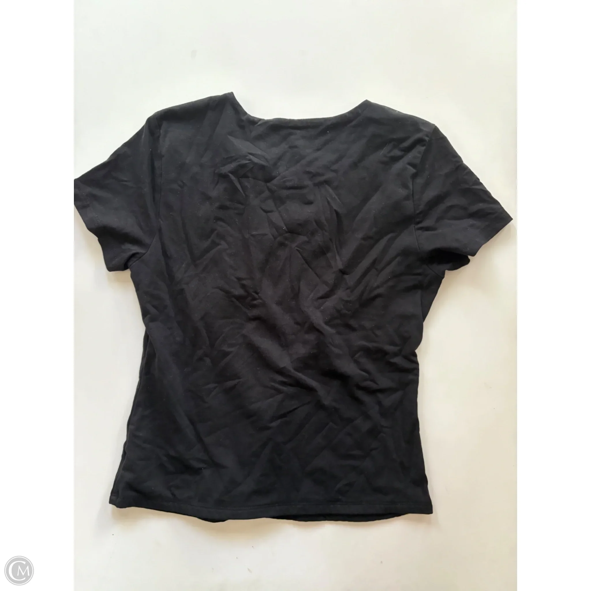 Top Short Sleeve By Tahari In Black, Size: M - Image 2