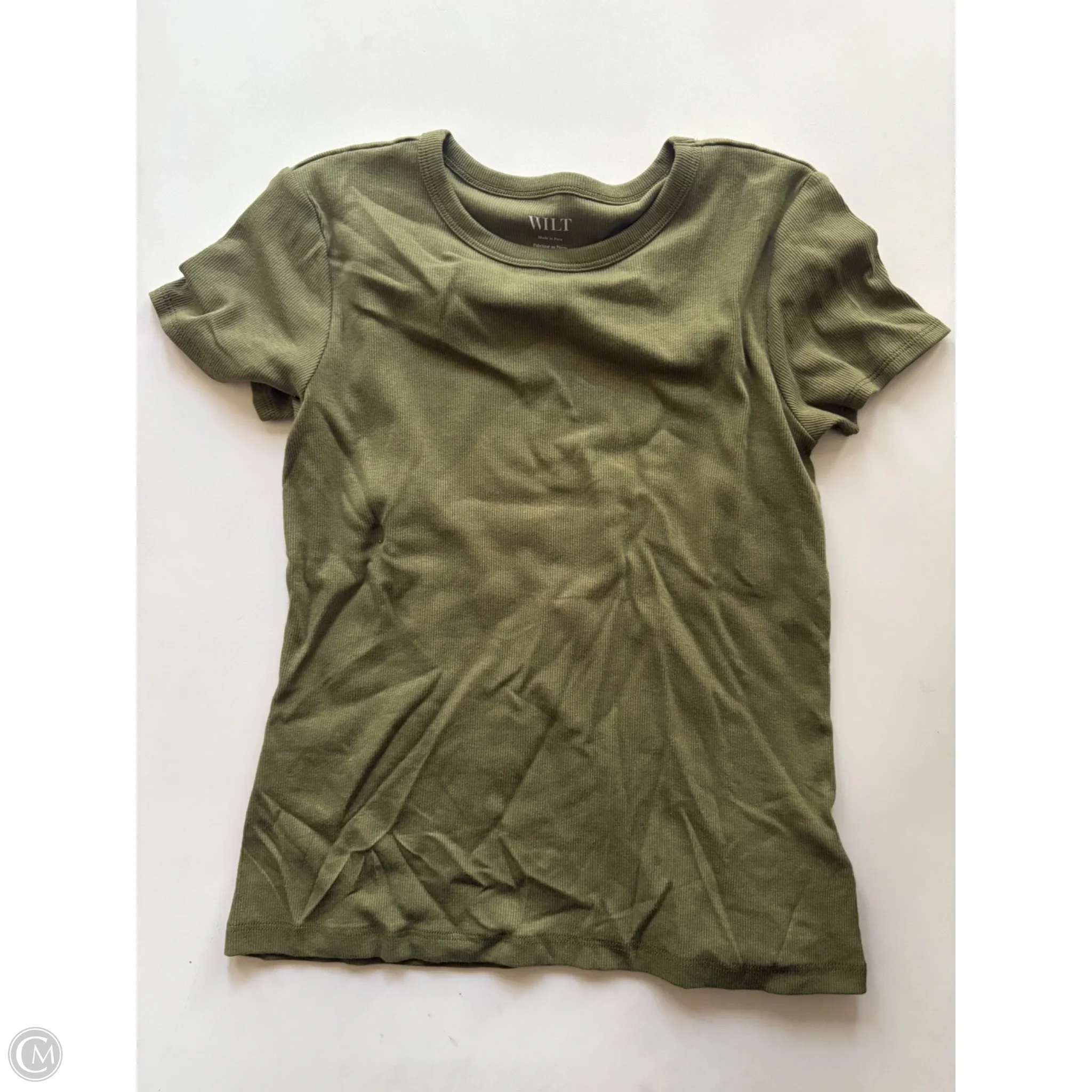 Top Short Sleeve By Wilt In Green, Size: M - Image 1