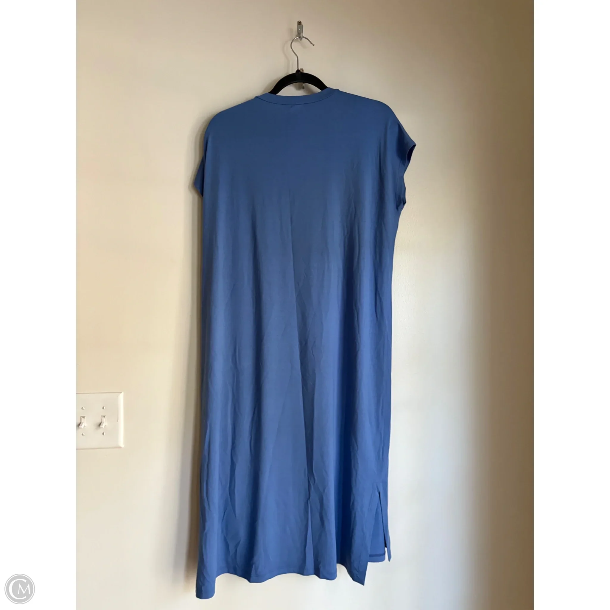 Dress Casual Midi By Eileen Fisher In Blue, Size: S - Image 2