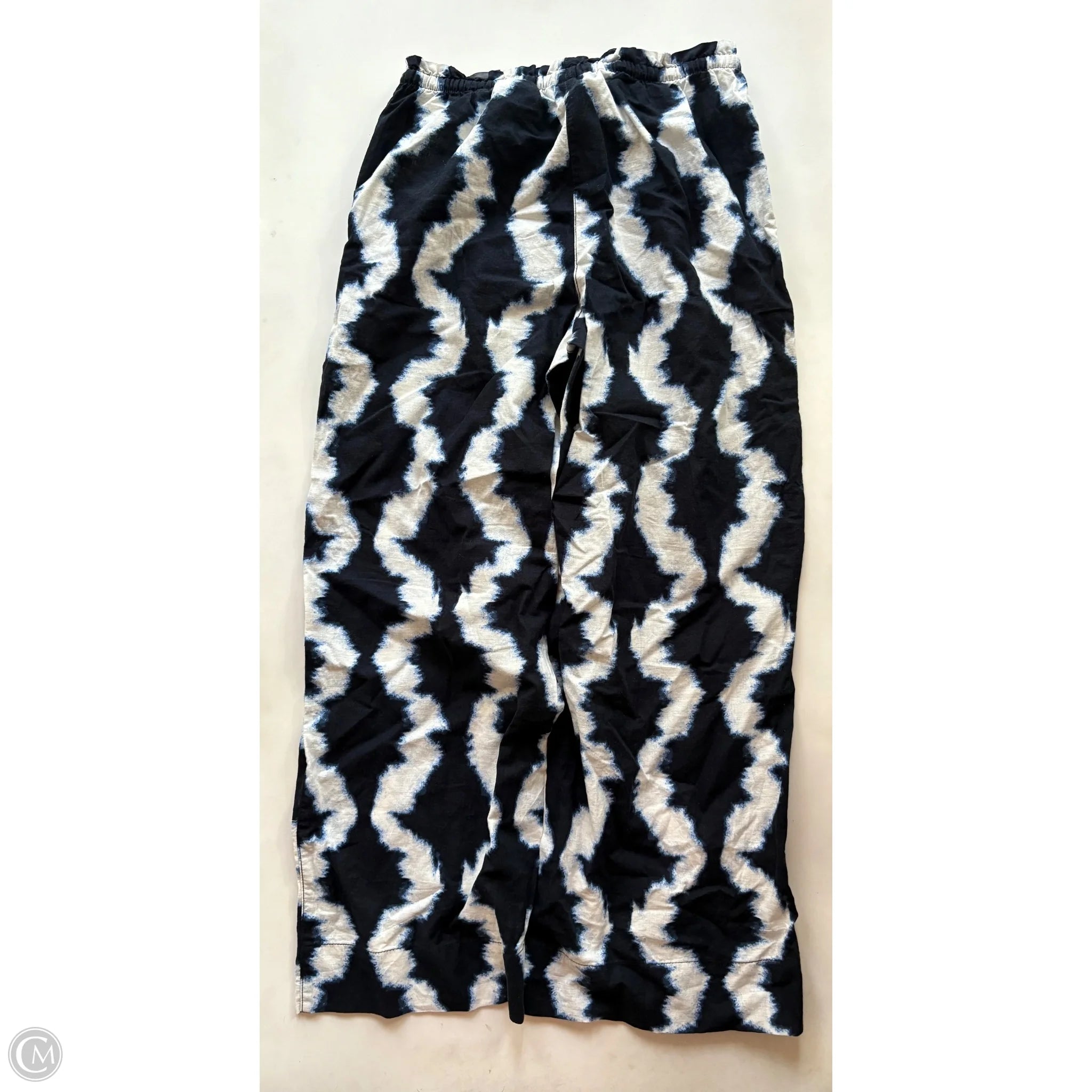 Pants Linen By H&m In Blue, Size: 8 - Image 2