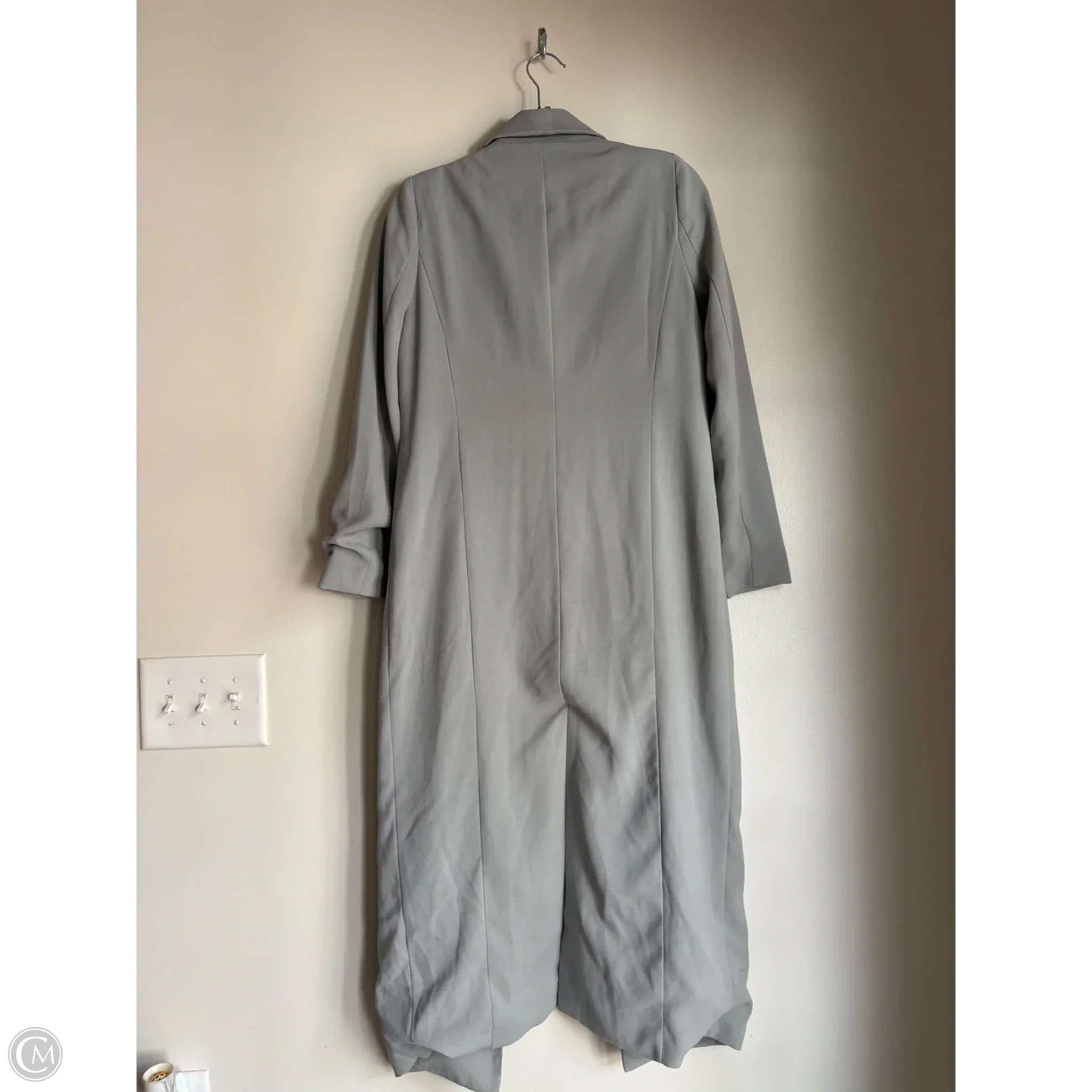 Coat Trench Coat By Lavish In Green, Size: S - Image 2
