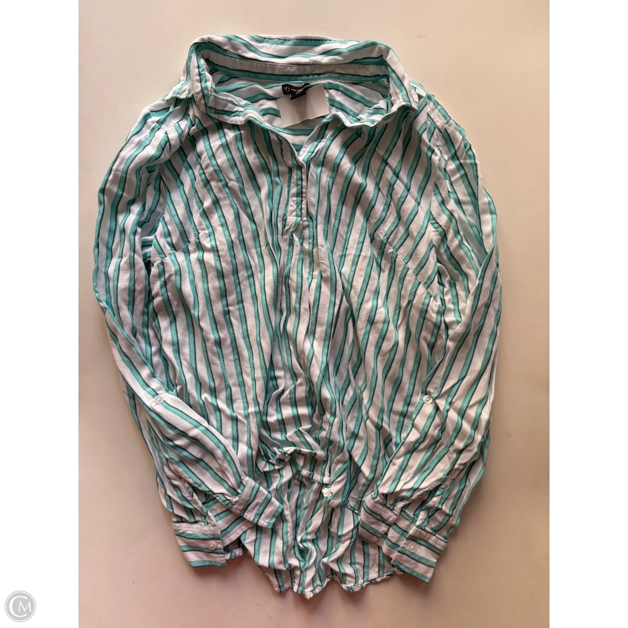 Top Long Sleeve By New Directions In Striped Pattern, Size: Xl - Image 1