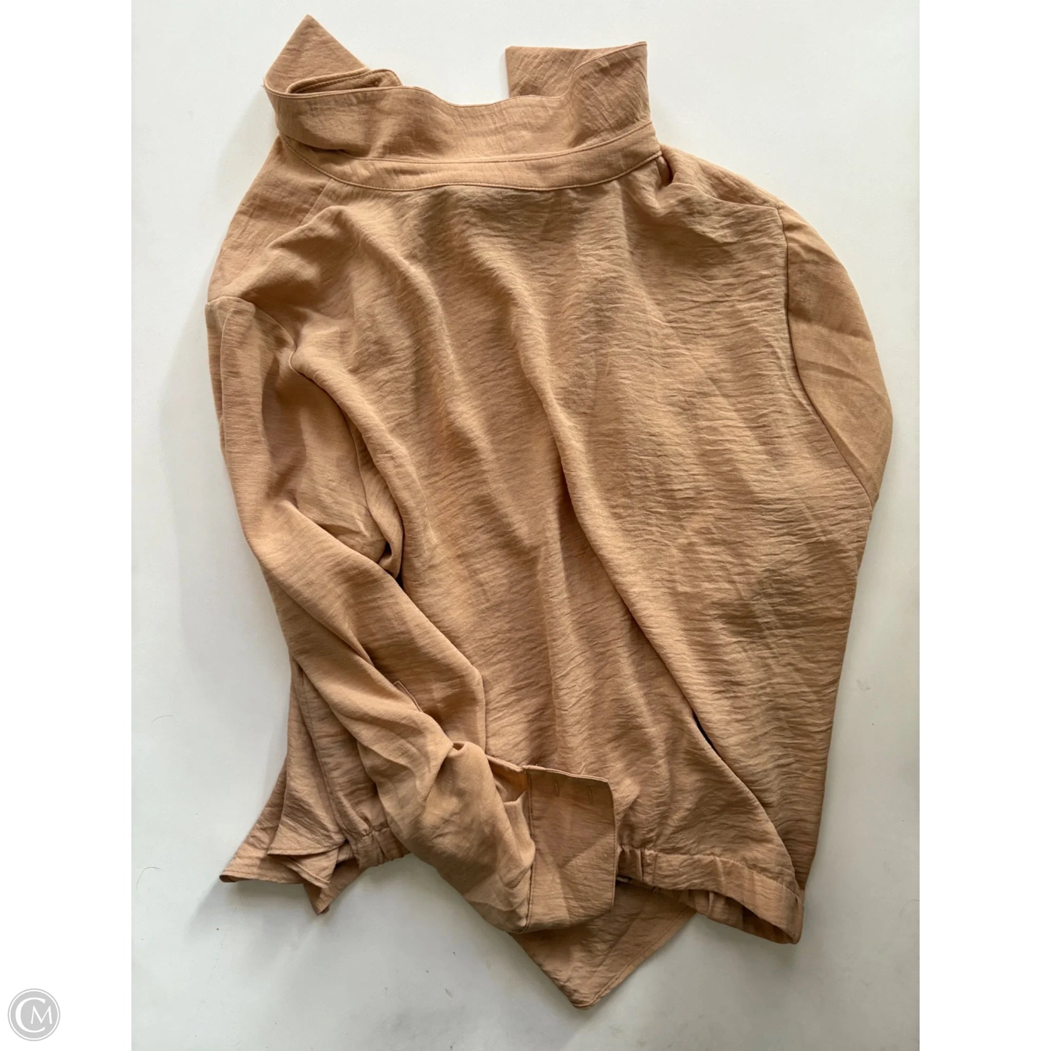 Blouse Long Sleeve By Simply Vera In Brown, Size: Xl - Image 2
