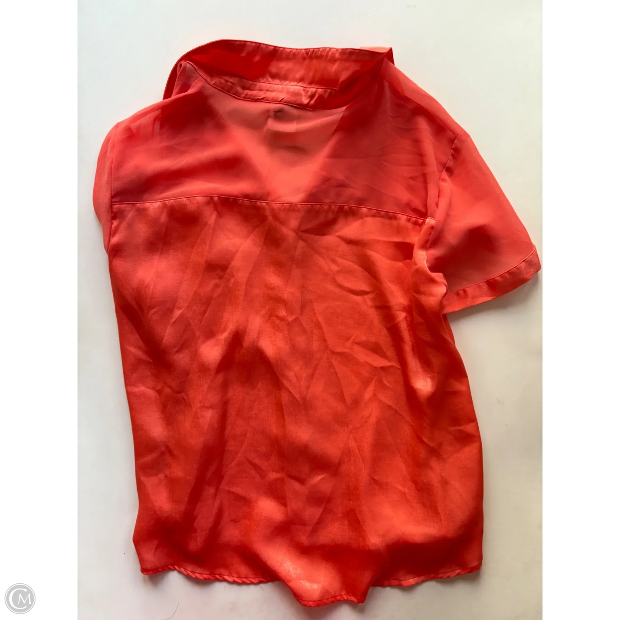 Top Short Sleeve By Dkny In Orange, Size: Xl - Image 2