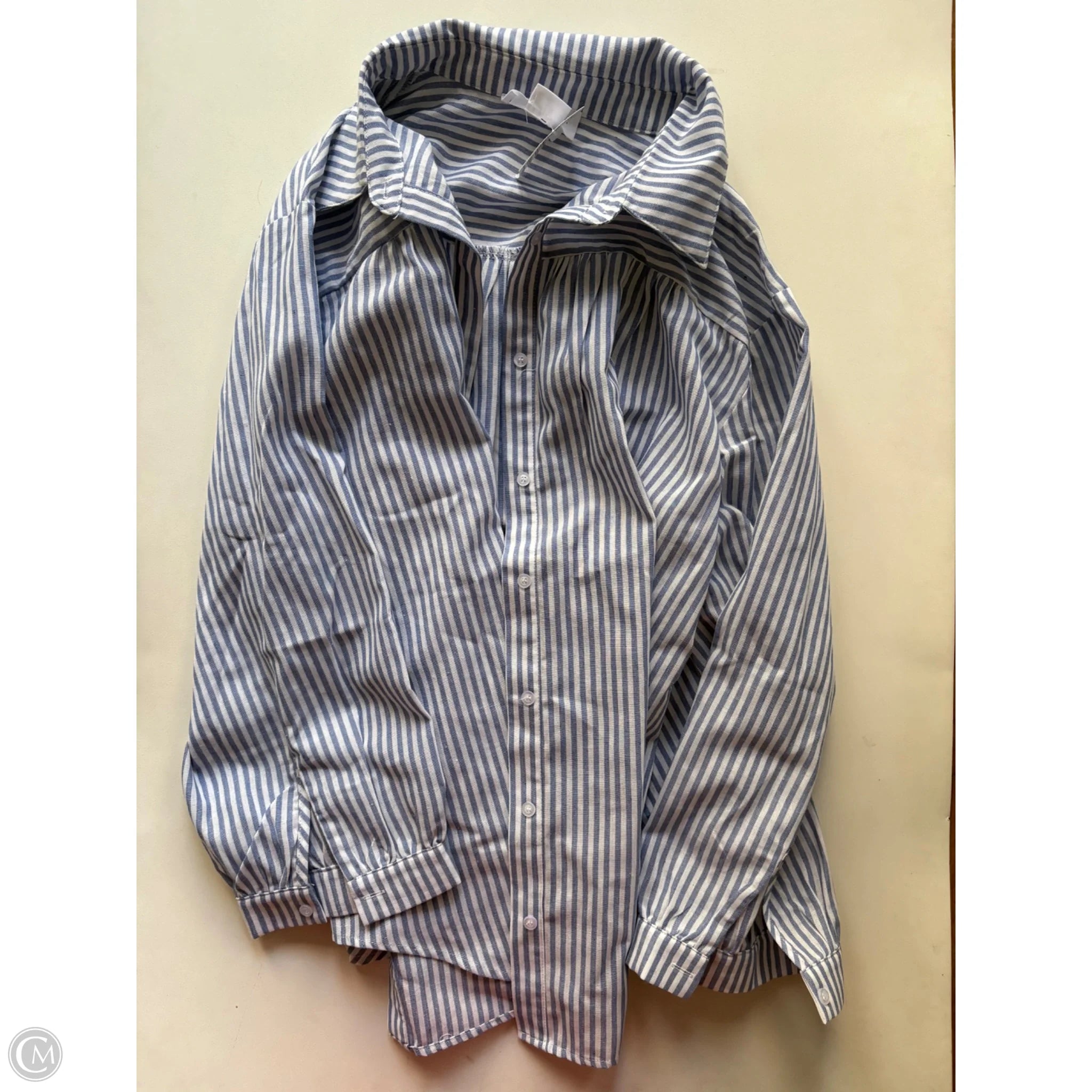 Top Long Sleeve By Chicsoul In Striped Pattern, Size: 1x - Image 1