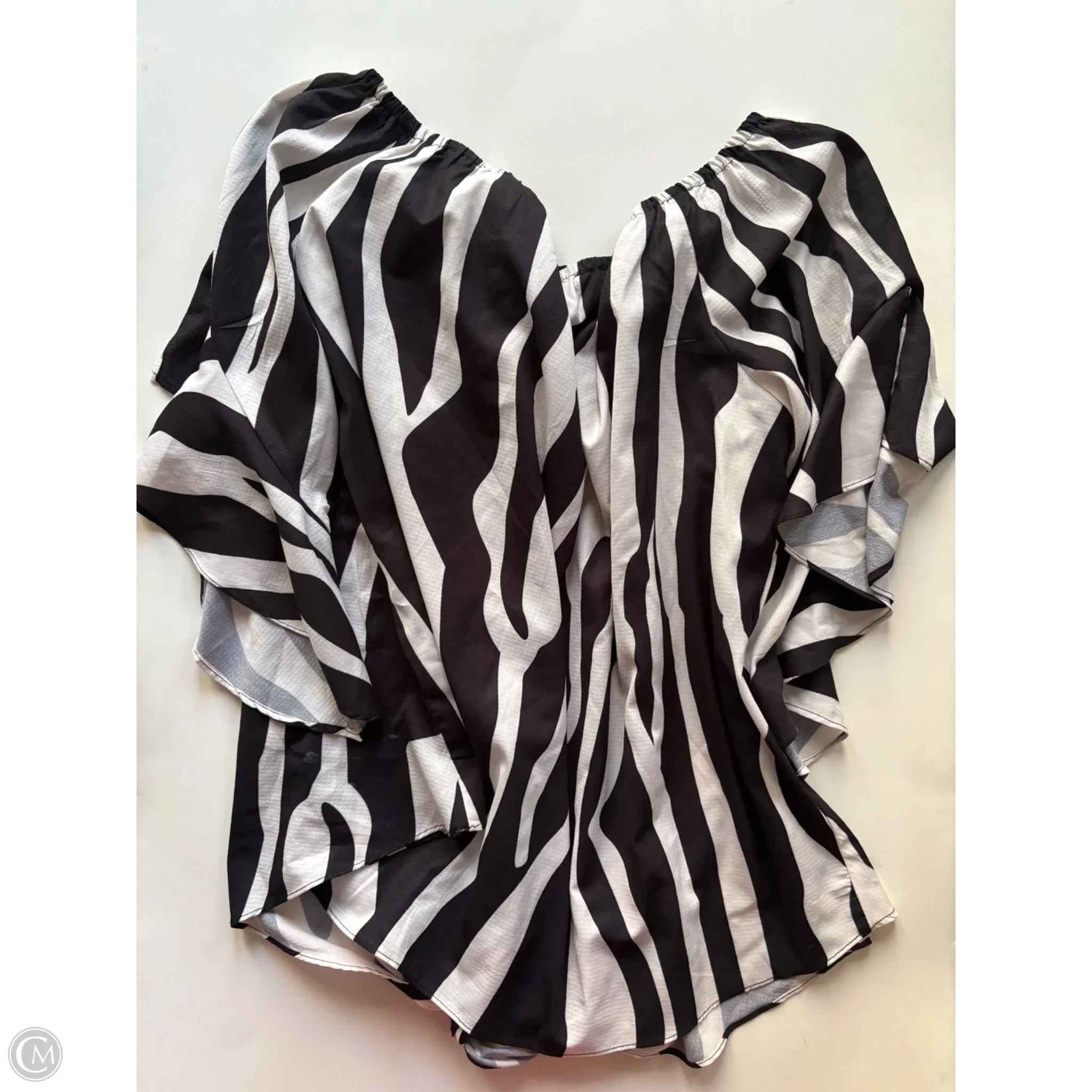 Top Short Sleeve By Davi & Dani In Striped Pattern, Size: 2x - Image 2