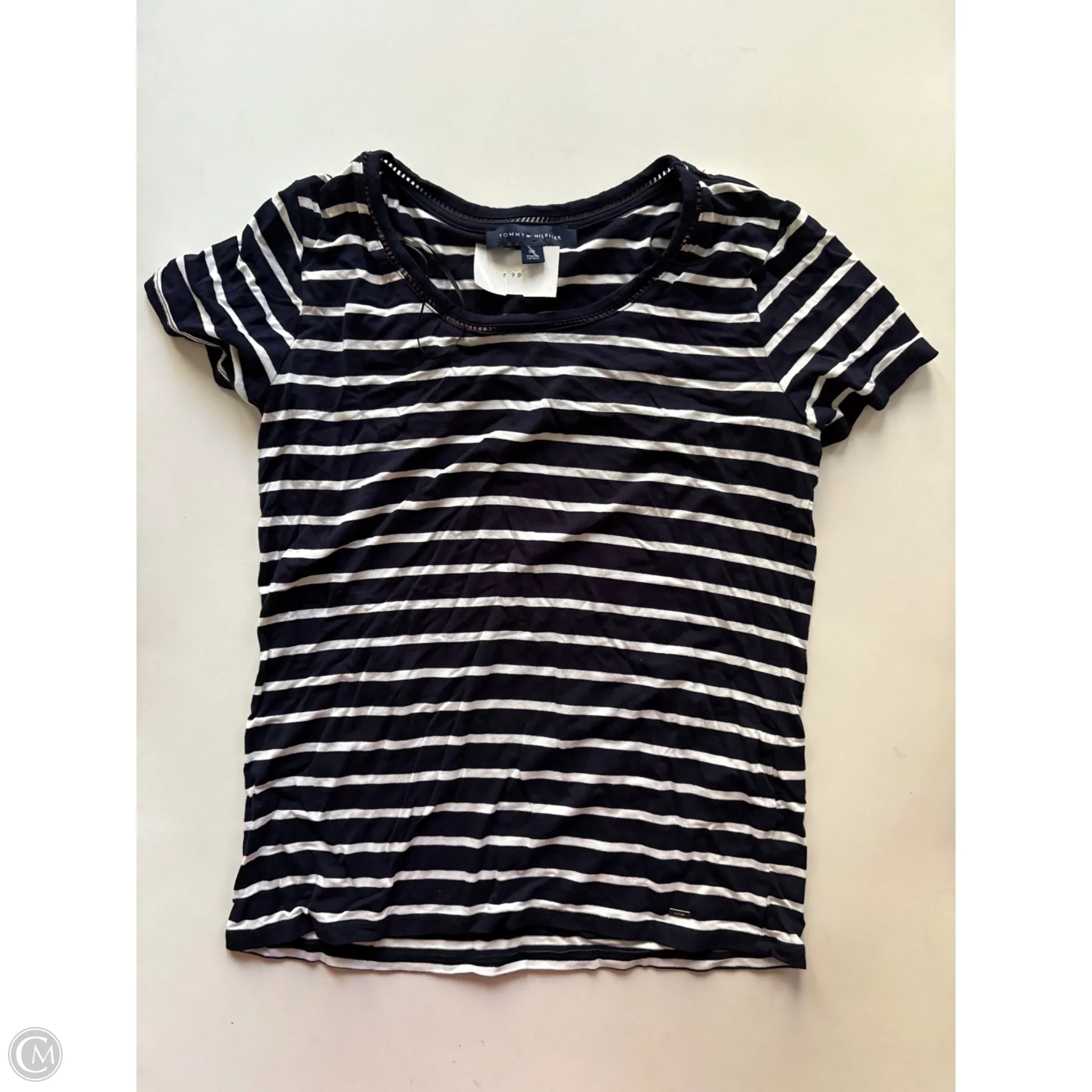 Top Short Sleeve By Tommy Hilfiger In Striped Pattern, Size: S - Image 1