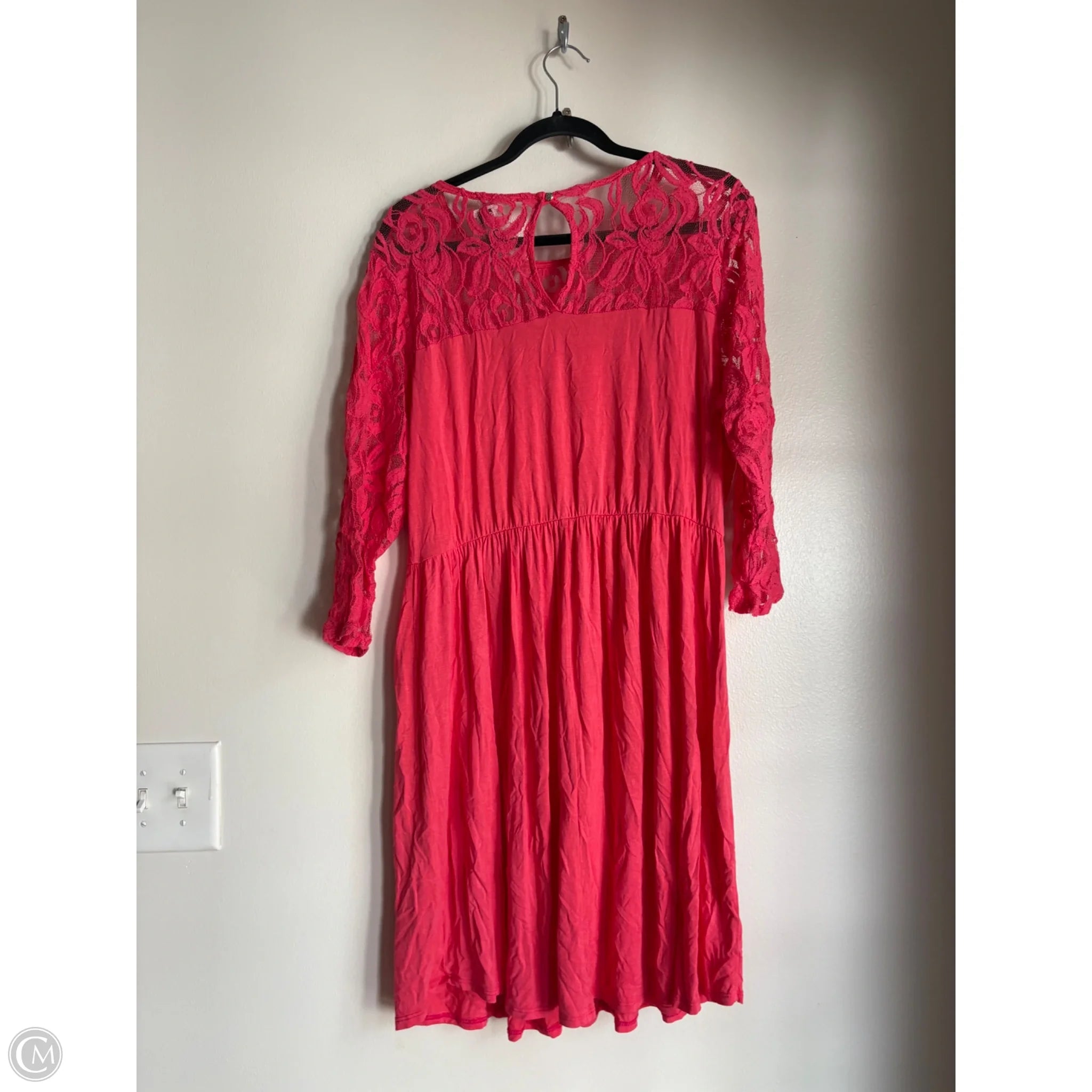 Dress Casual Midi By Chicsoul In Pink, Size: 2x - Image 2