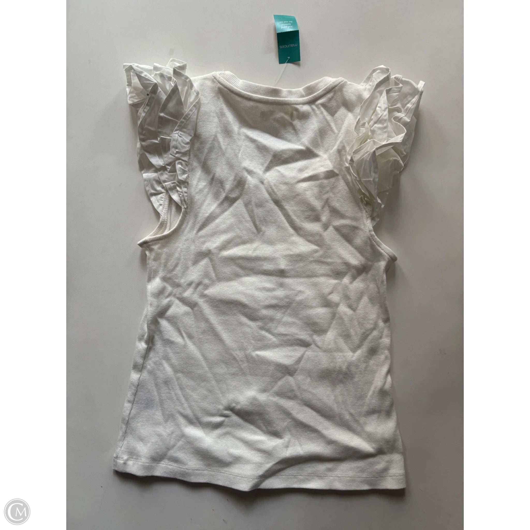Top Short Sleeve By Maurices In White, Size: M - Image 2