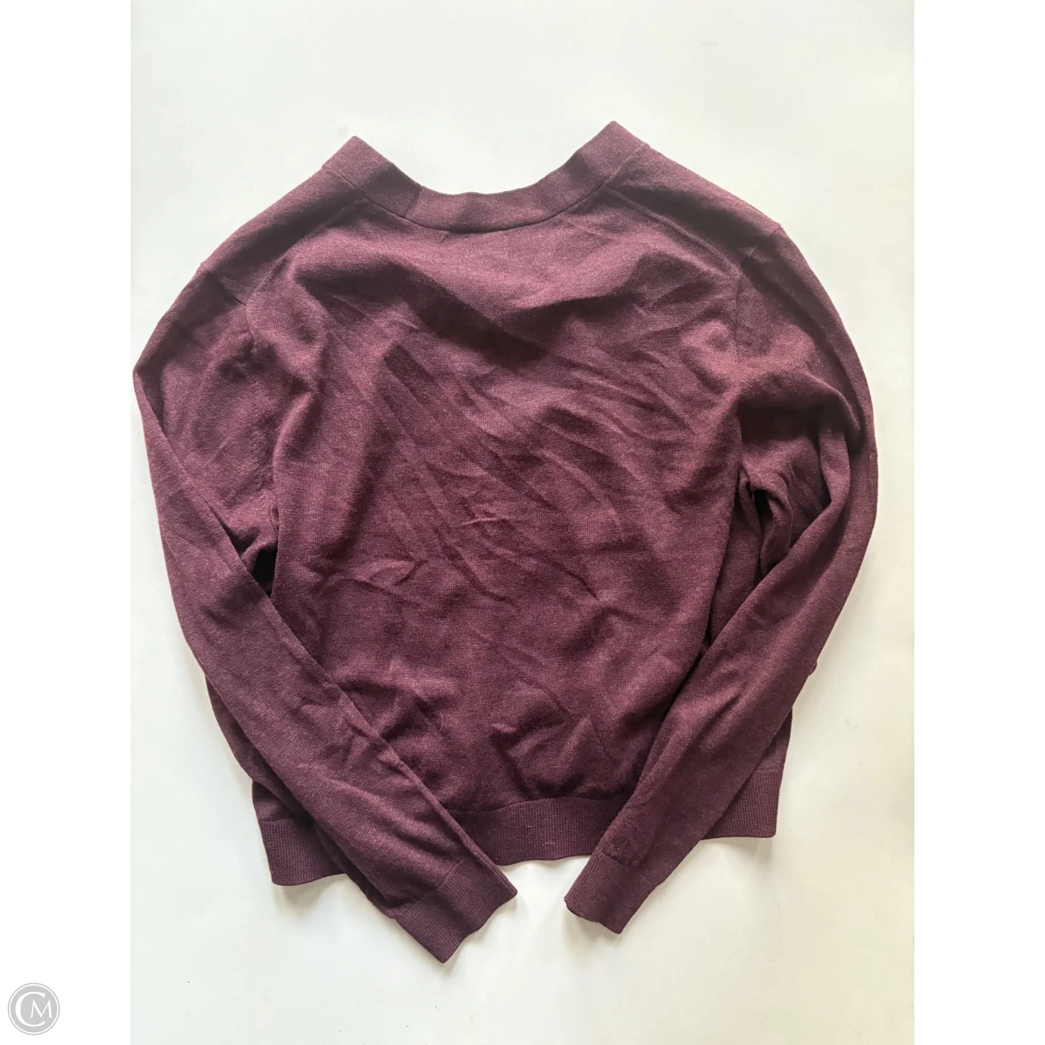 Sweater Cardigan By A New Day In Maroon, Size: S - Image 2