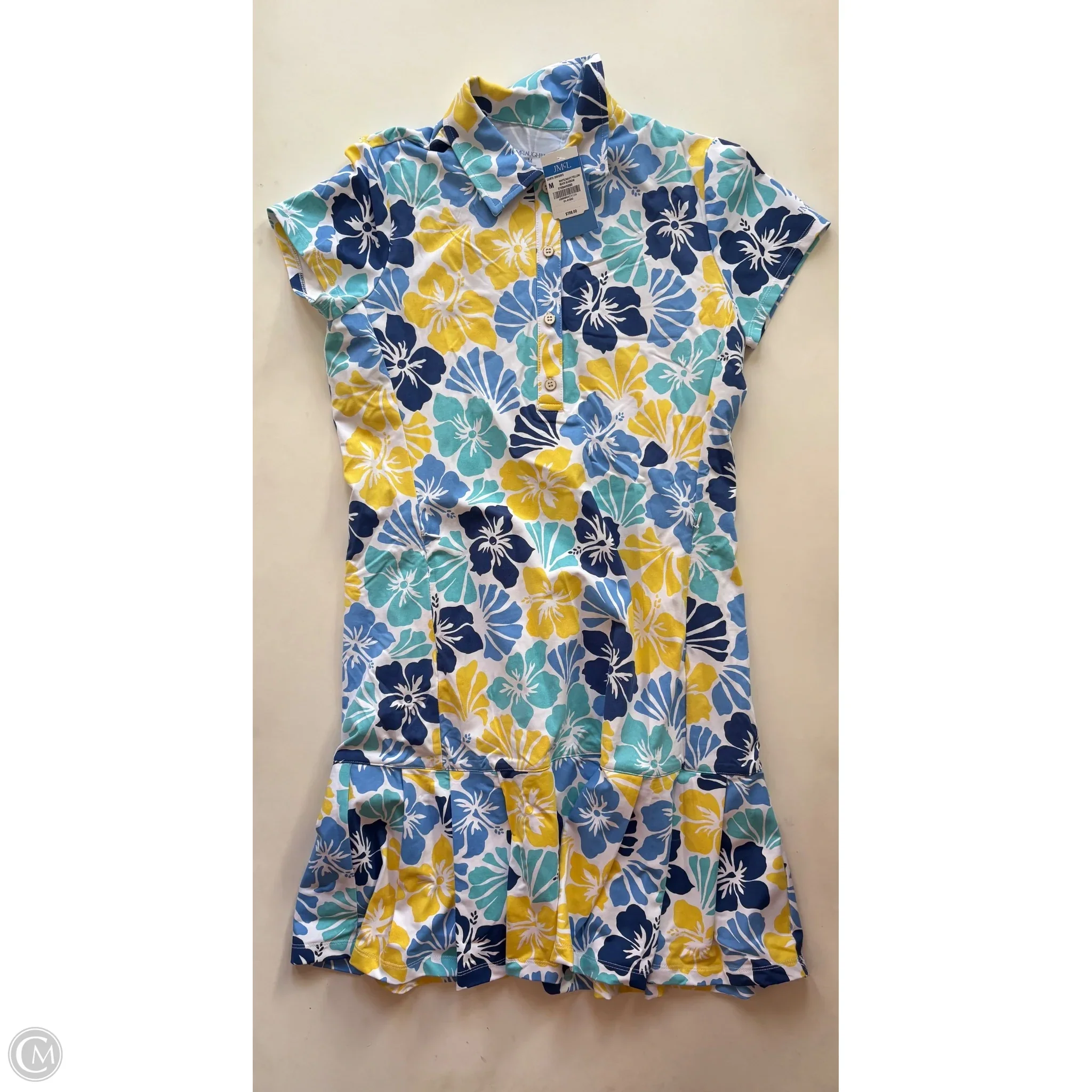 Dress Casual Midi By J Mclaughlin In Floral Print, Size: M - Image 1