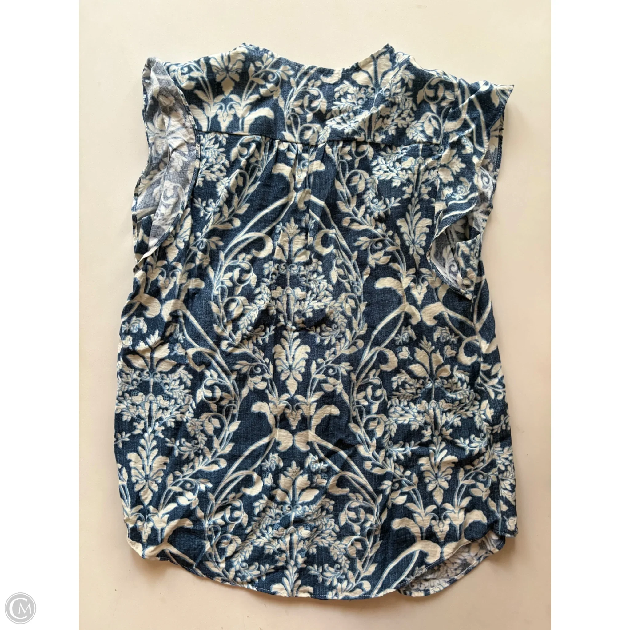 Top Sleeveless By Chaus In Blue, Size: S - Image 2