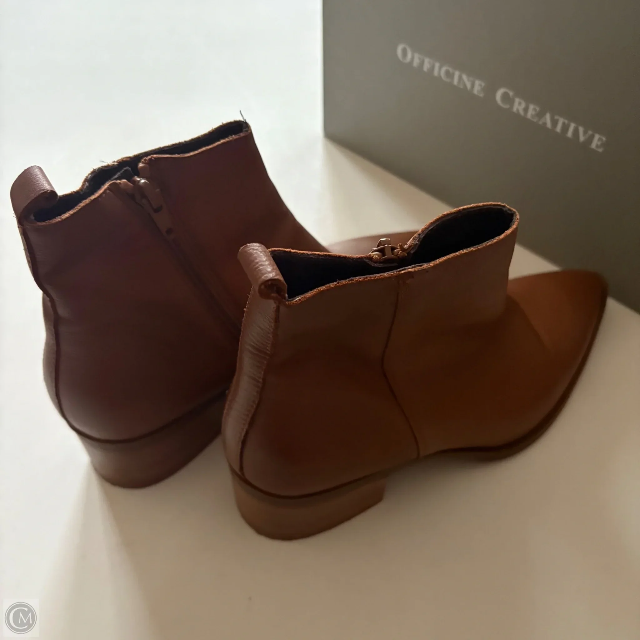 Boots Ankle Heels By Lavorazione In Brown, Size: 8.5 - Image 2