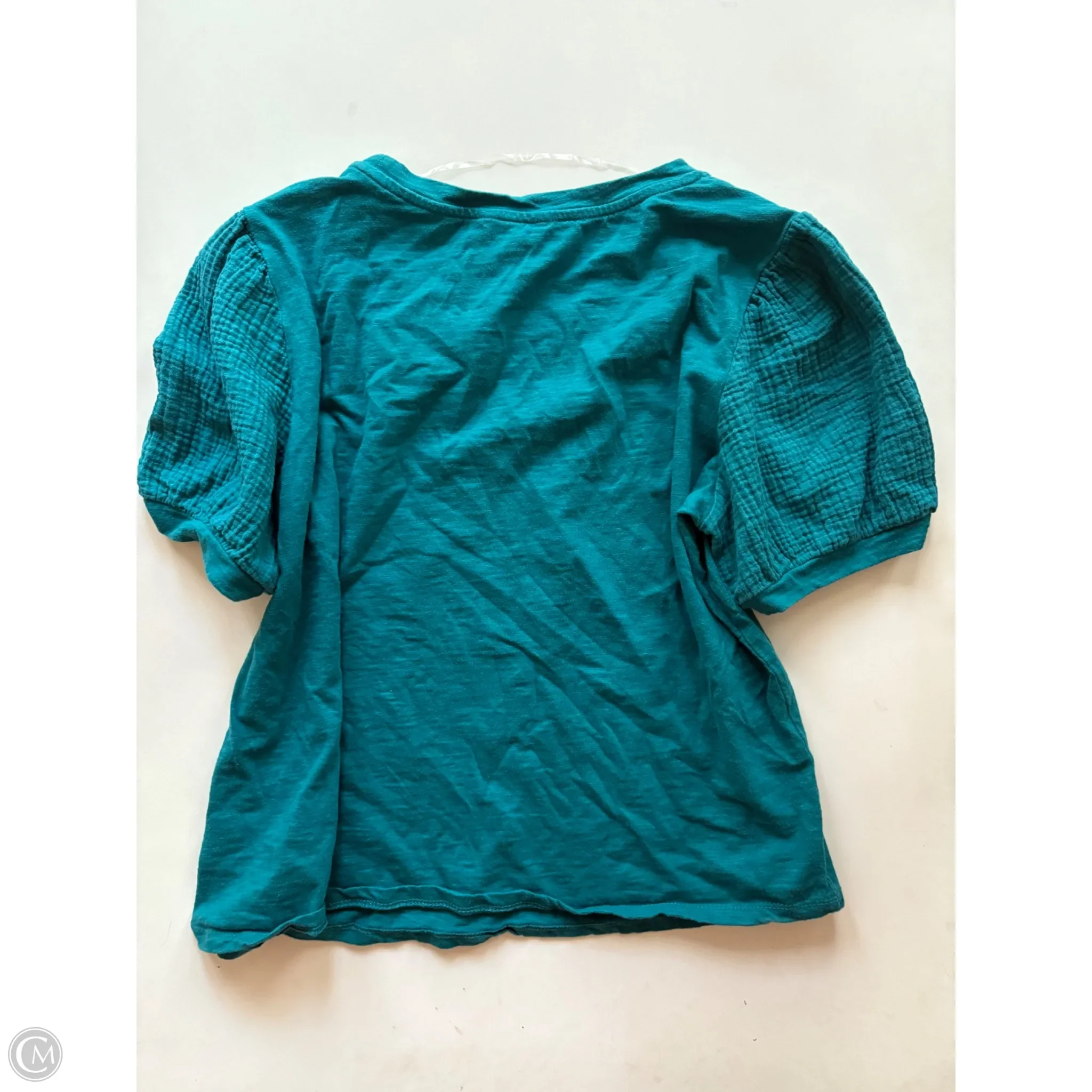 Top Short Sleeve By Time And Tru In Blue, Size: L - Image 2