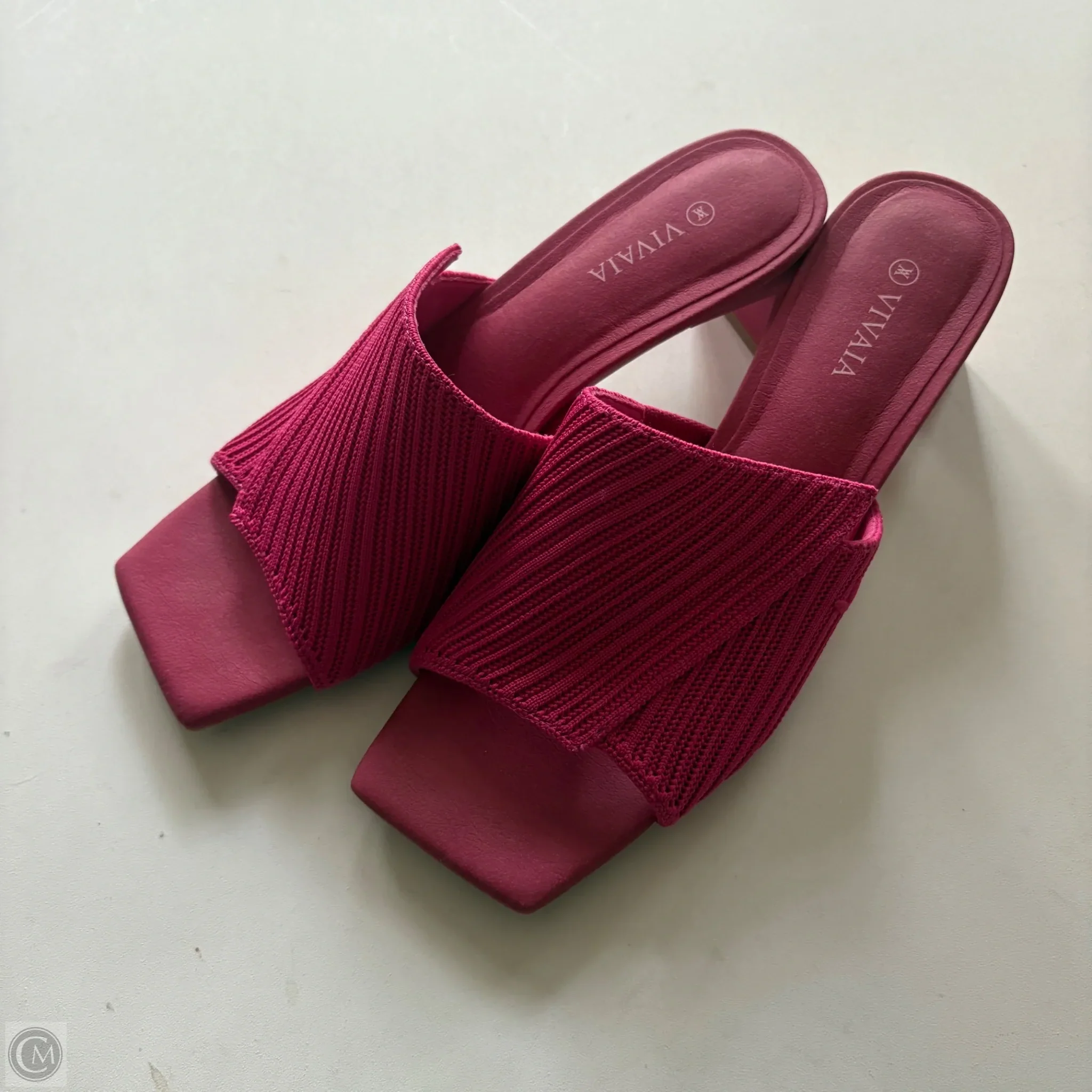 Sandals Heels Block By Vivaia In Pink, Size: 6.5 - Image 1