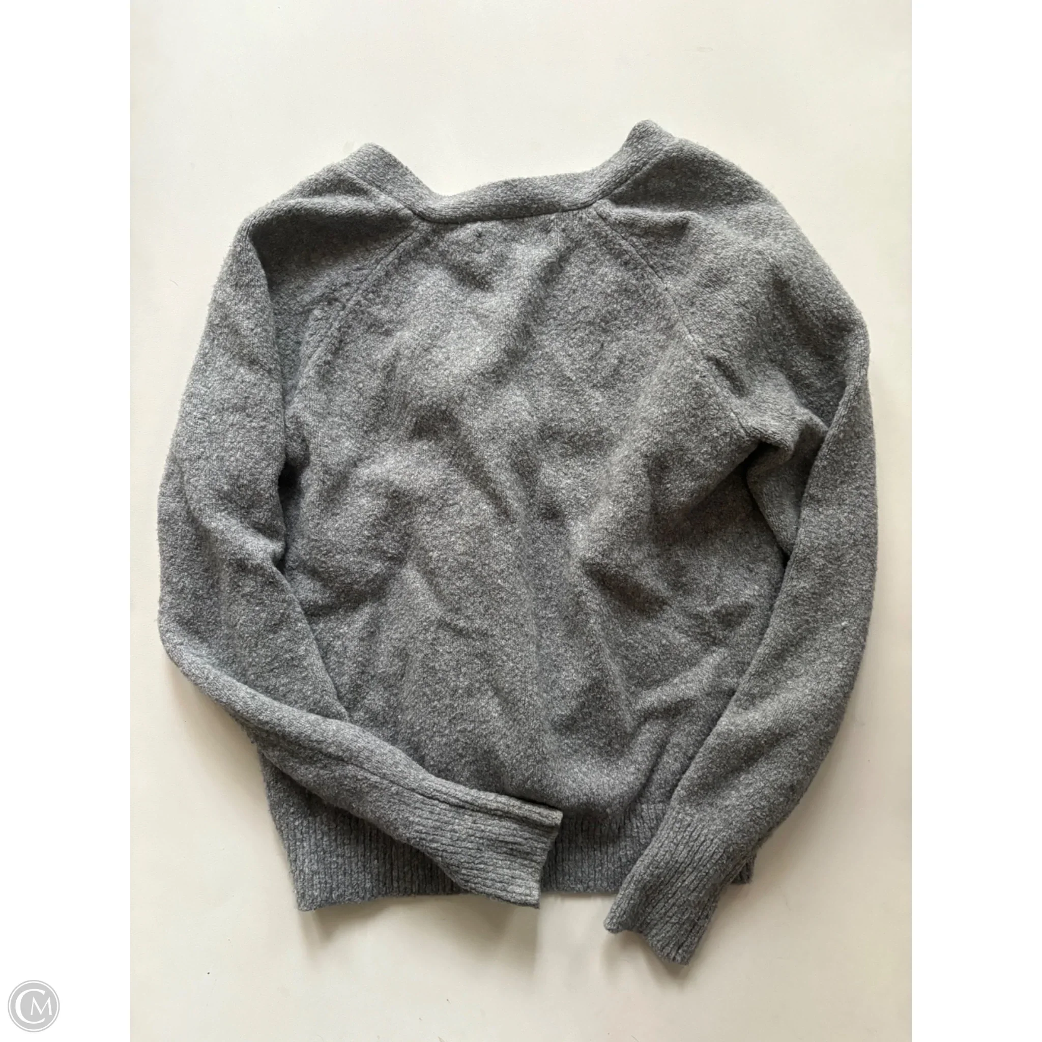 Sweater Cardigan By Loft In Grey, Size: Xs - Image 2