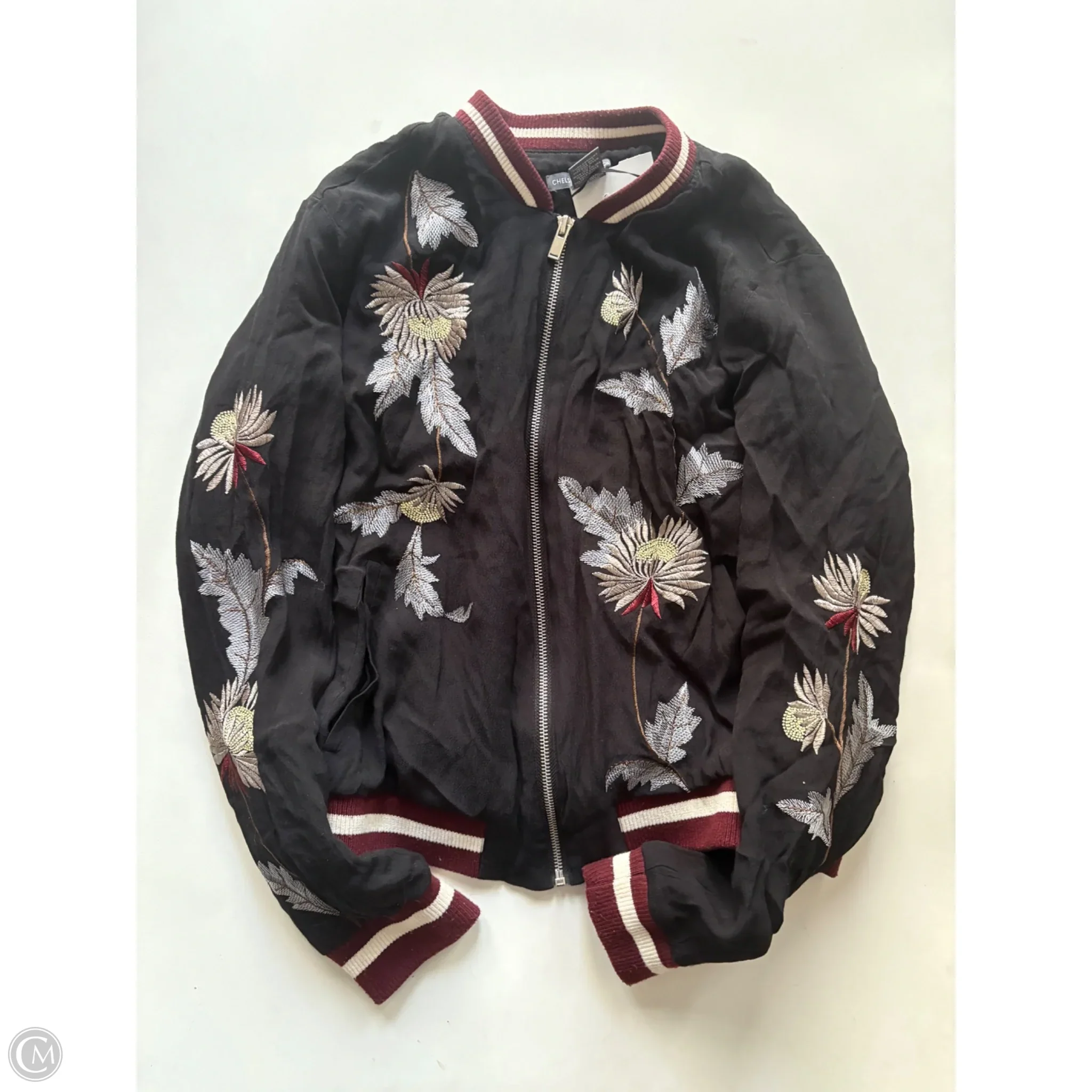 Jacket Moto By Chelsea And Theodore In Black, Size: M - Image 1