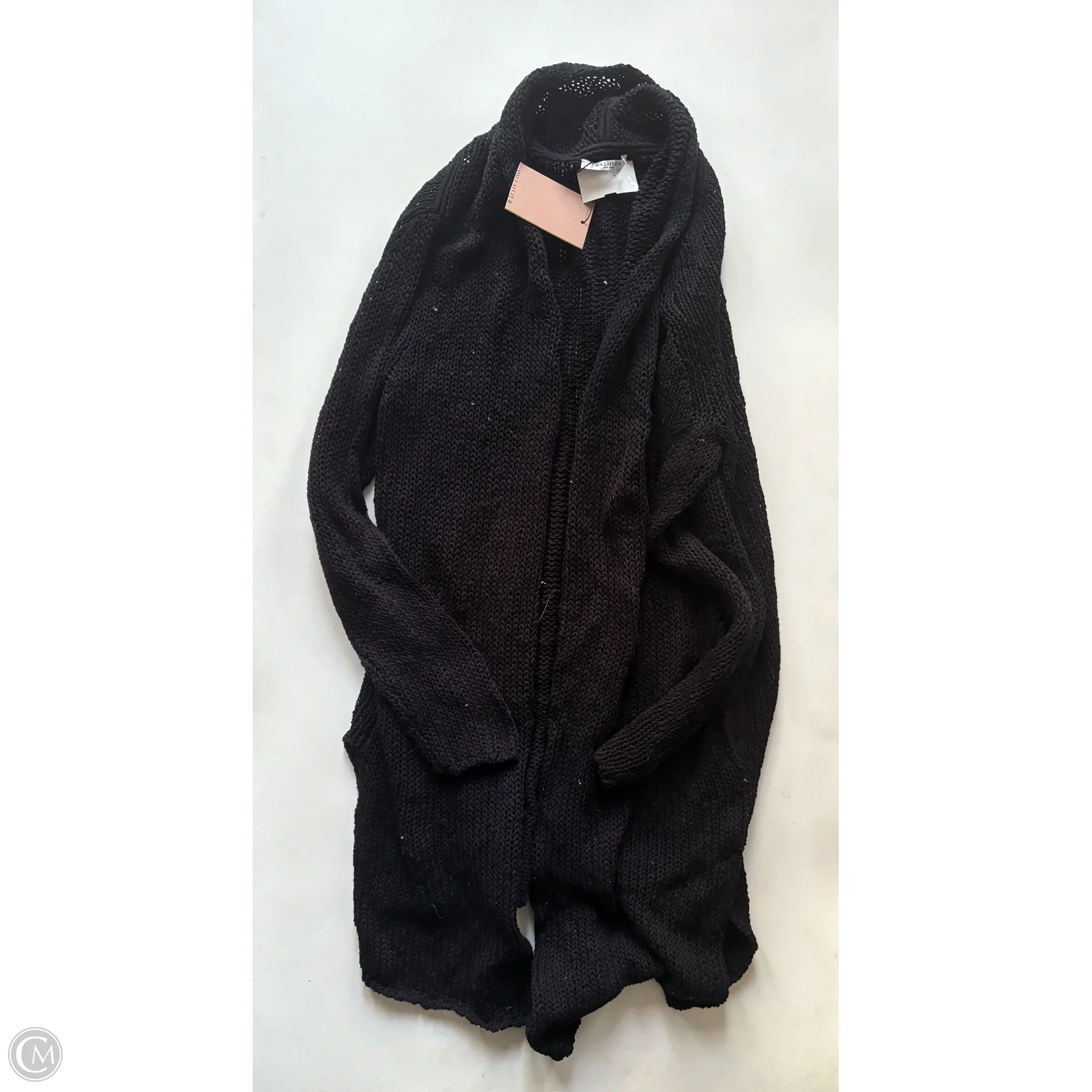 Sweater Cardigan By MM In Black, Size: M - Image 1