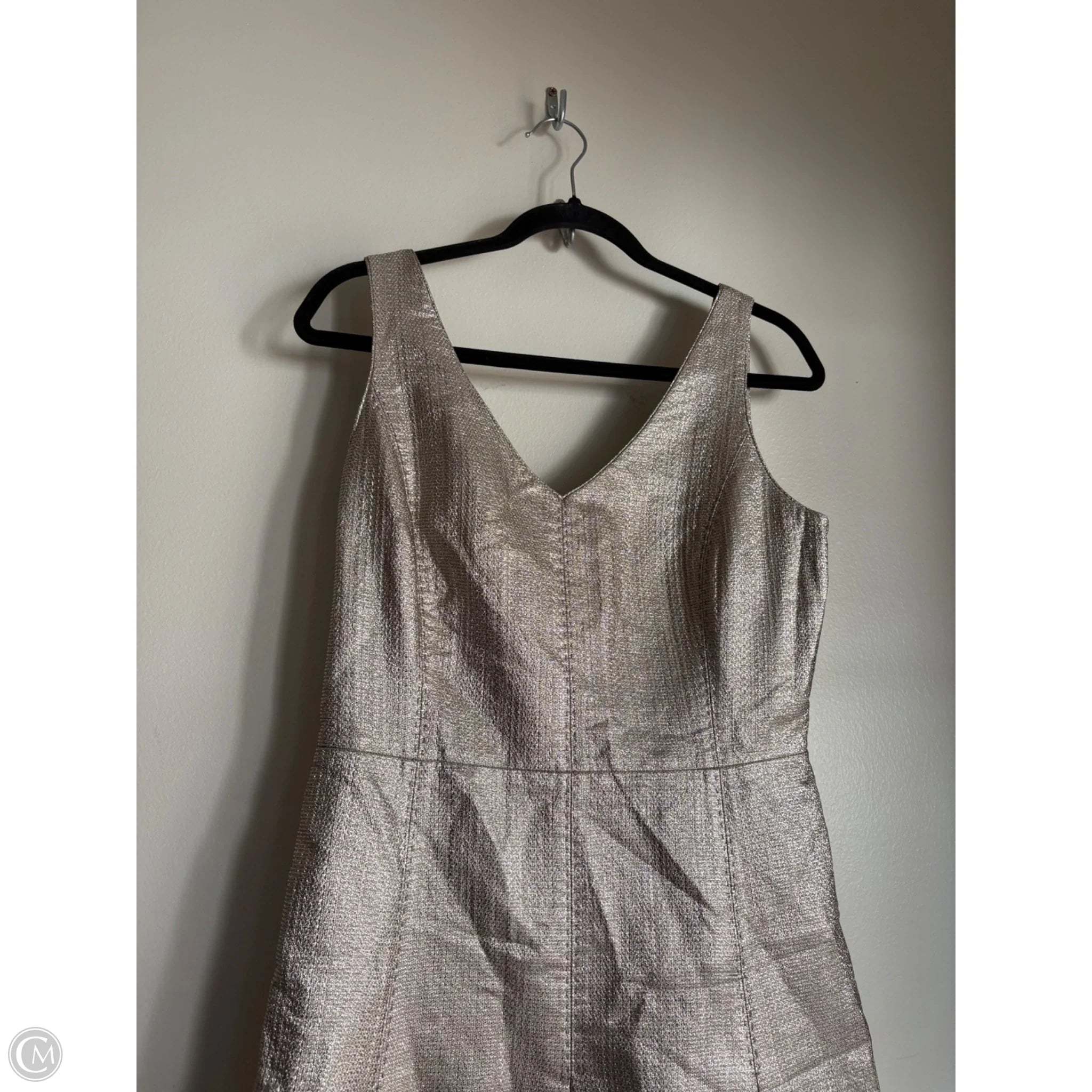 Dress Designer By Lafayette 148 In Gold, Size: S - Image 3