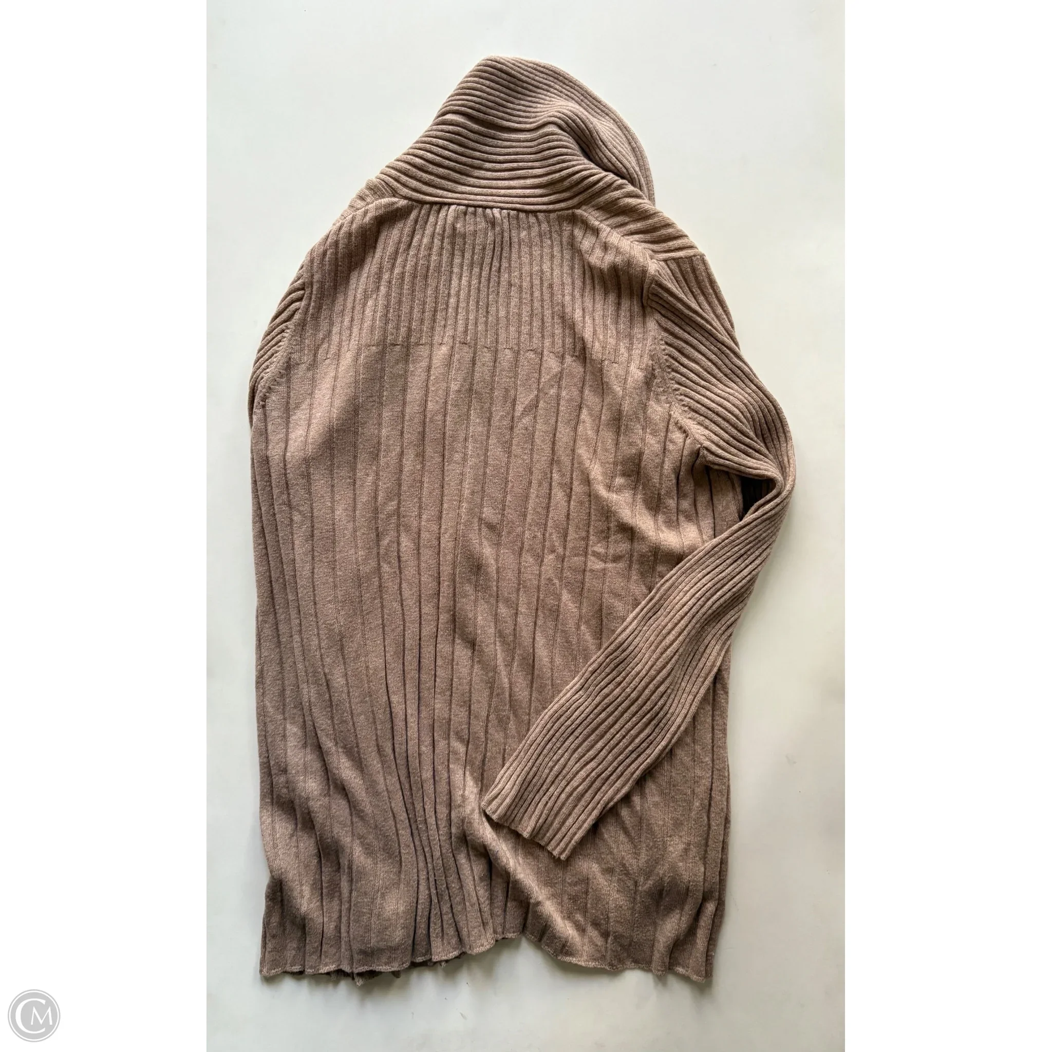 Sweater Cardigan By Croft And Barrow In Brown, Size: M - Image 2