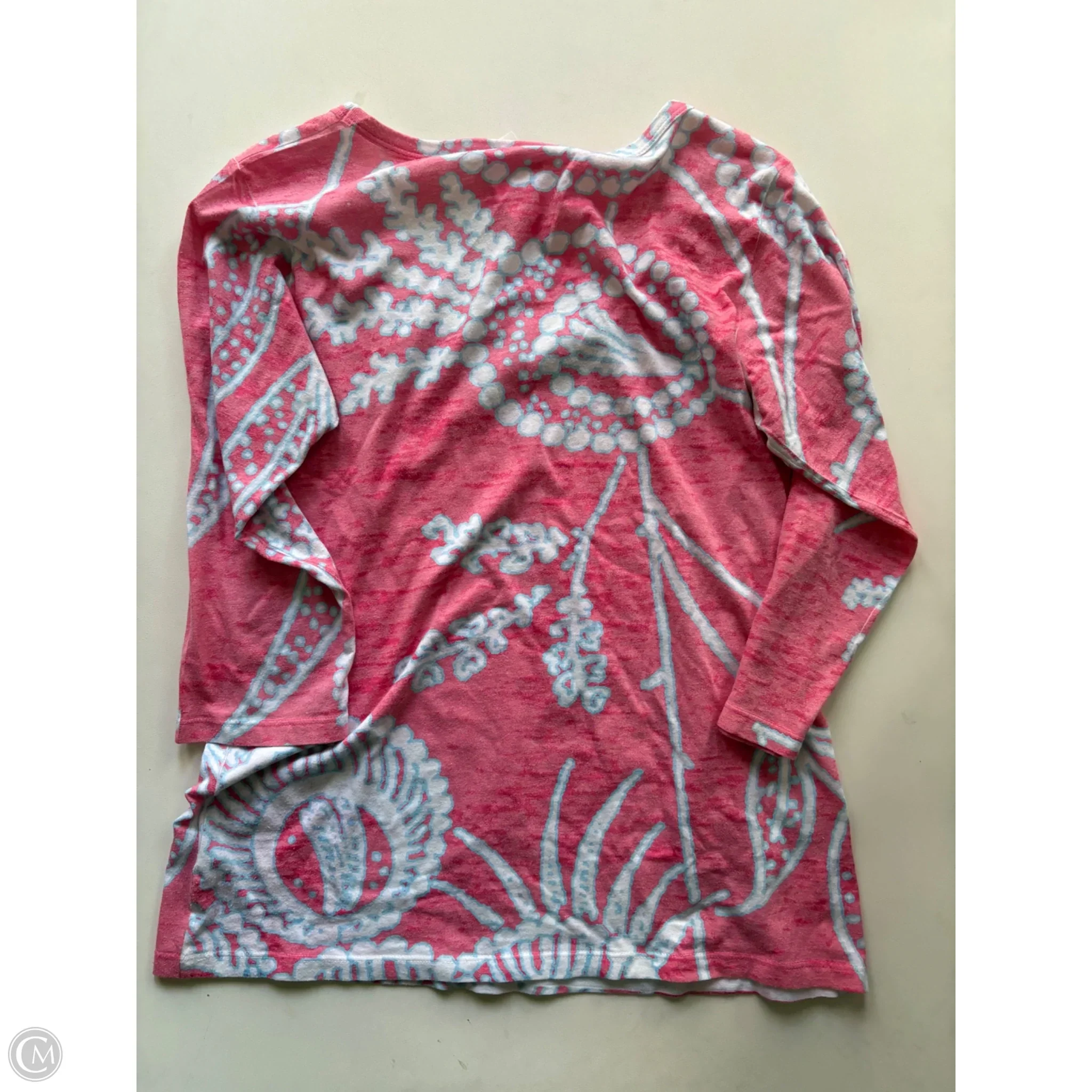 Top Short Sleeve By Before&again In Pink, Size: M - Image 2