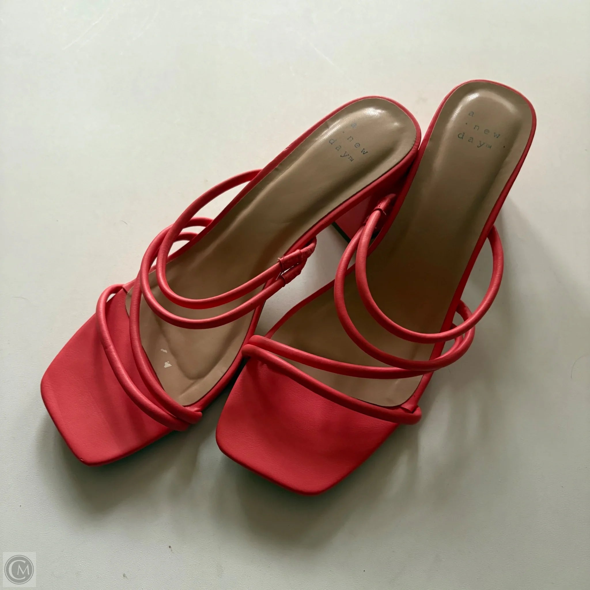 Sandals Heels Block By A New Day In Orange, Size: 10 - Image 1