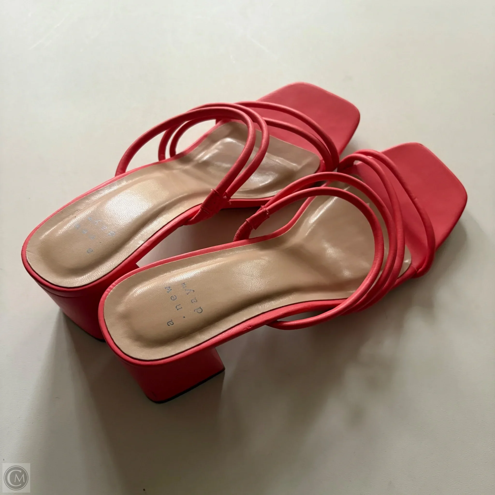 Sandals Heels Block By A New Day In Orange, Size: 10 - Image 2