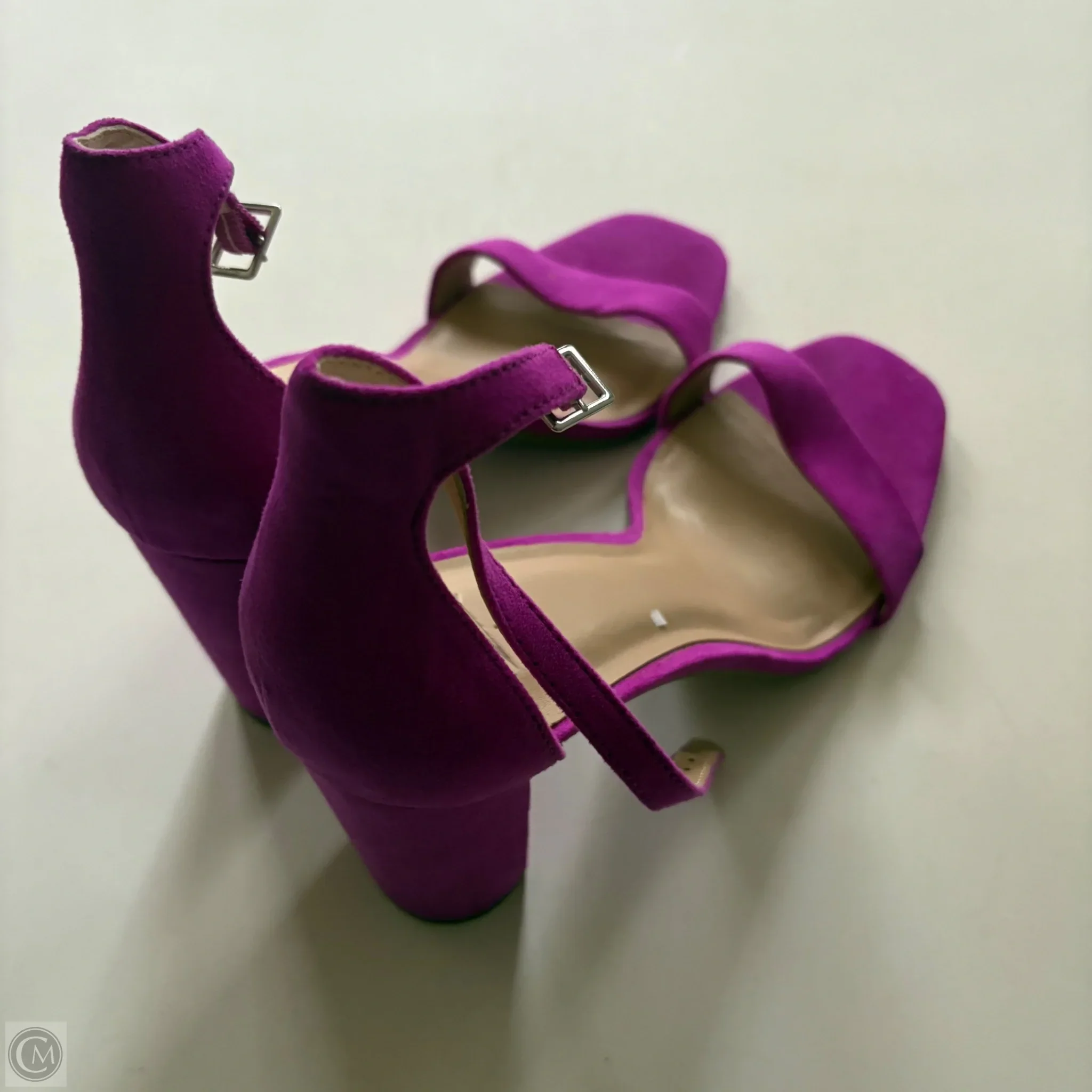 Sandals Heels Block By Inc In Purple, Size: 10 - Image 2