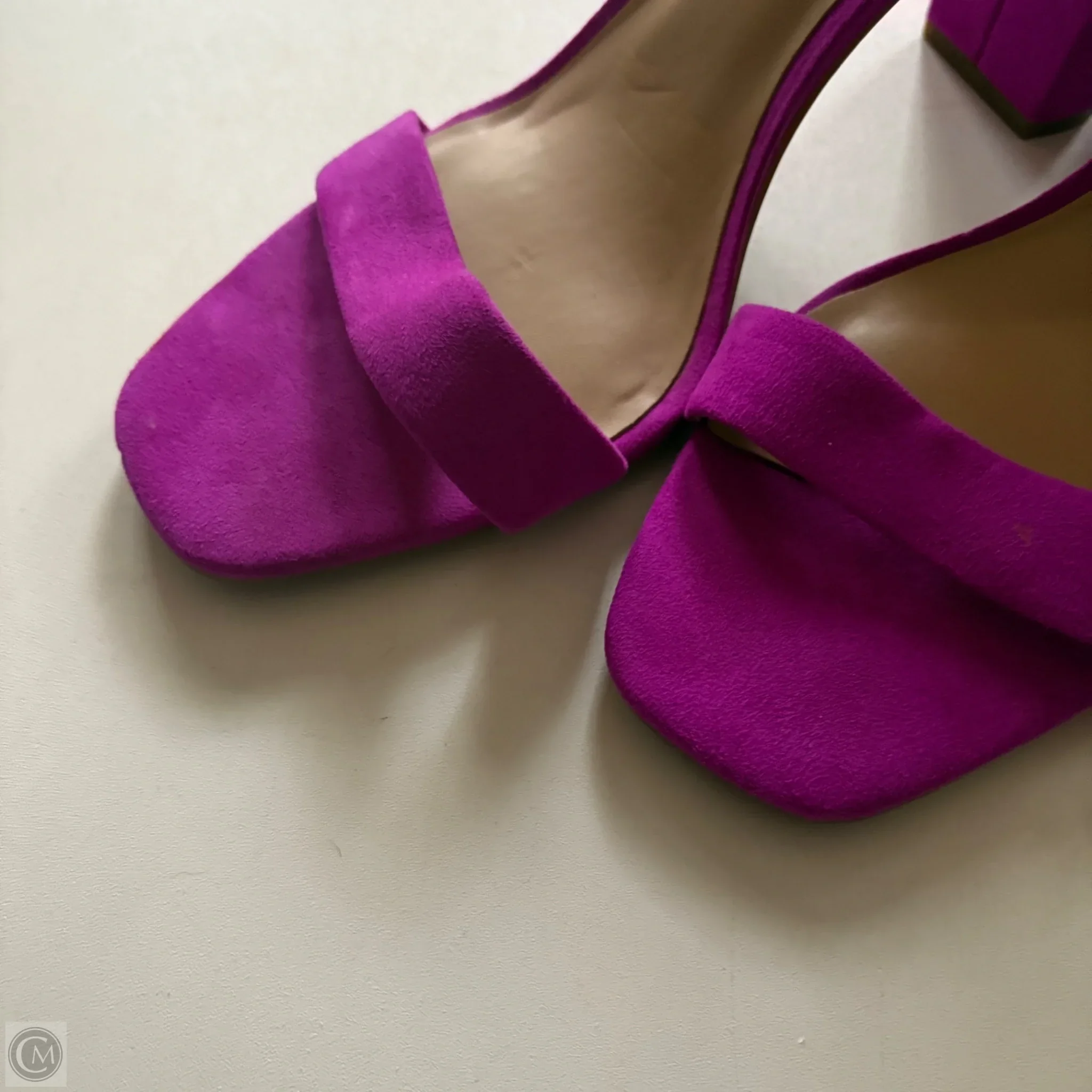 Sandals Heels Block By Inc In Purple, Size: 10 - Image 3