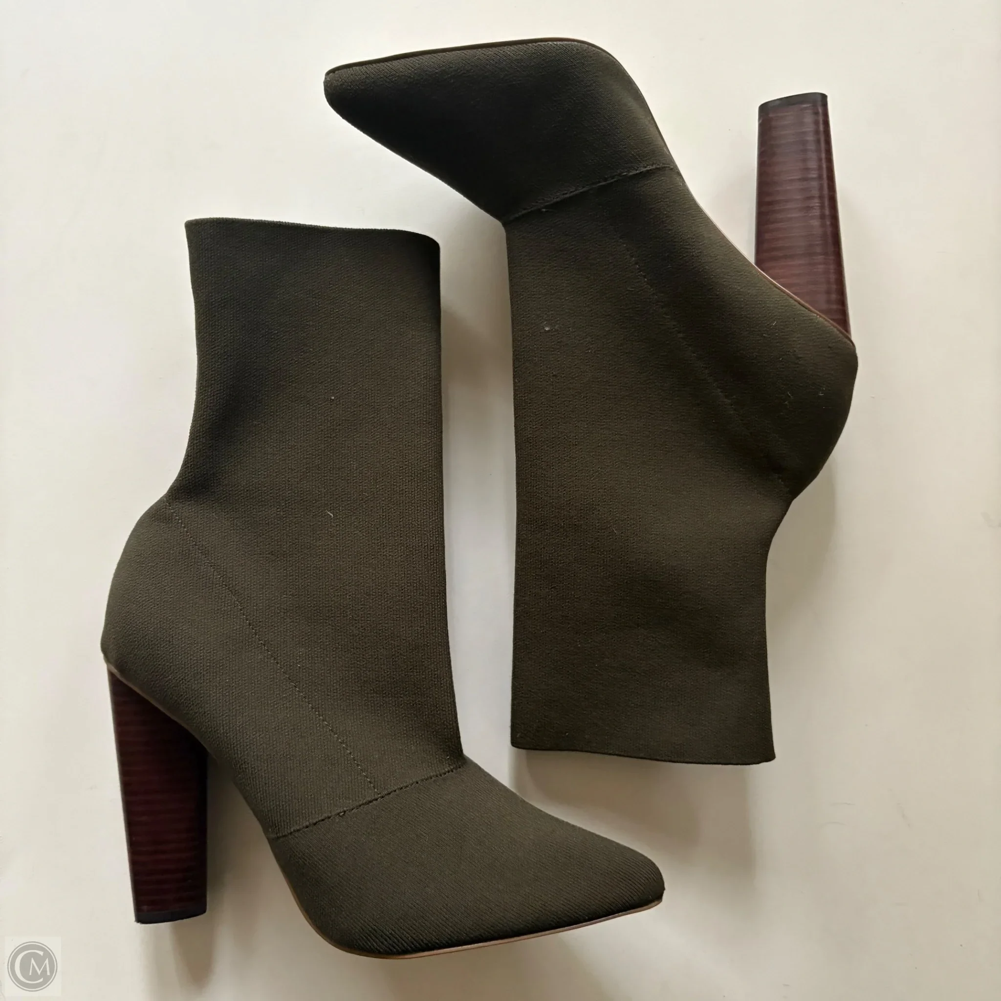 Boots Ankle Heels By Steve Madden In Green, Size: 10