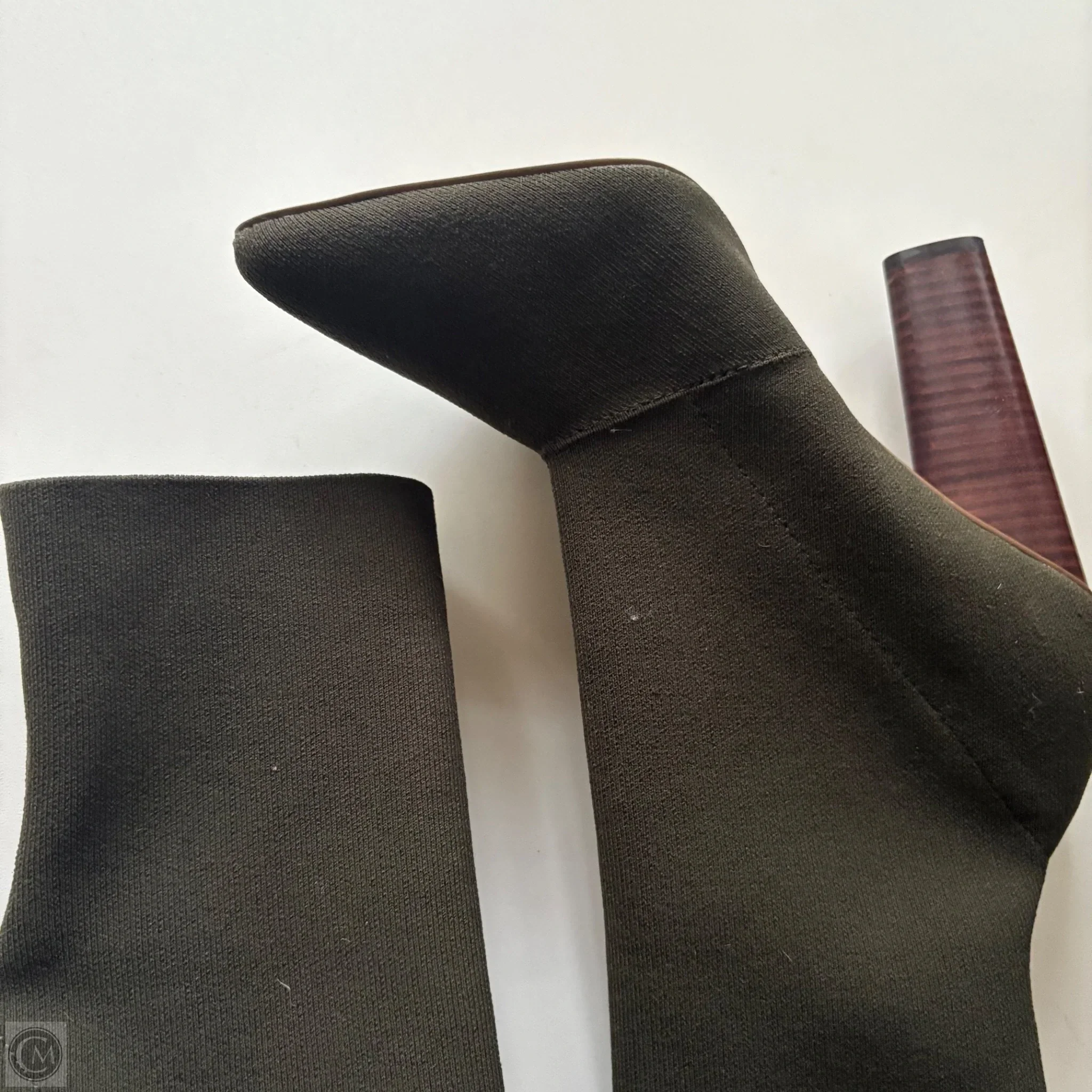 Boots Ankle Heels By Steve Madden In Green, Size: 10 - Image 3