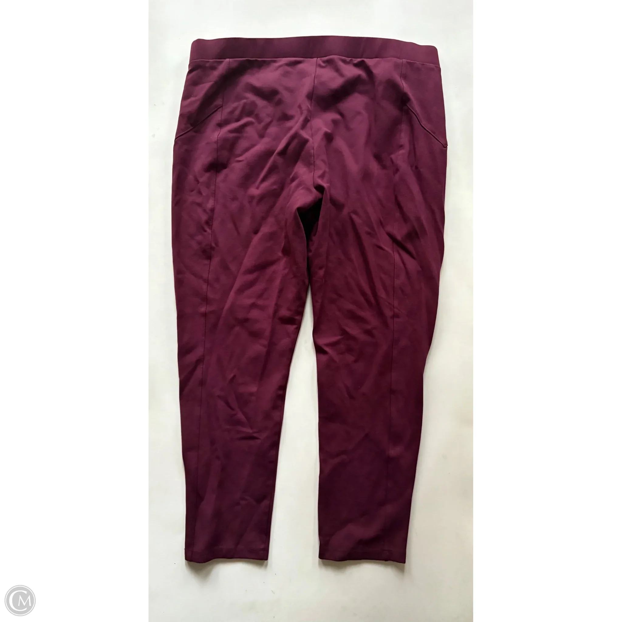 Pants Dress By Ellen Tracy In Maroon, Size: 22 - Image 2