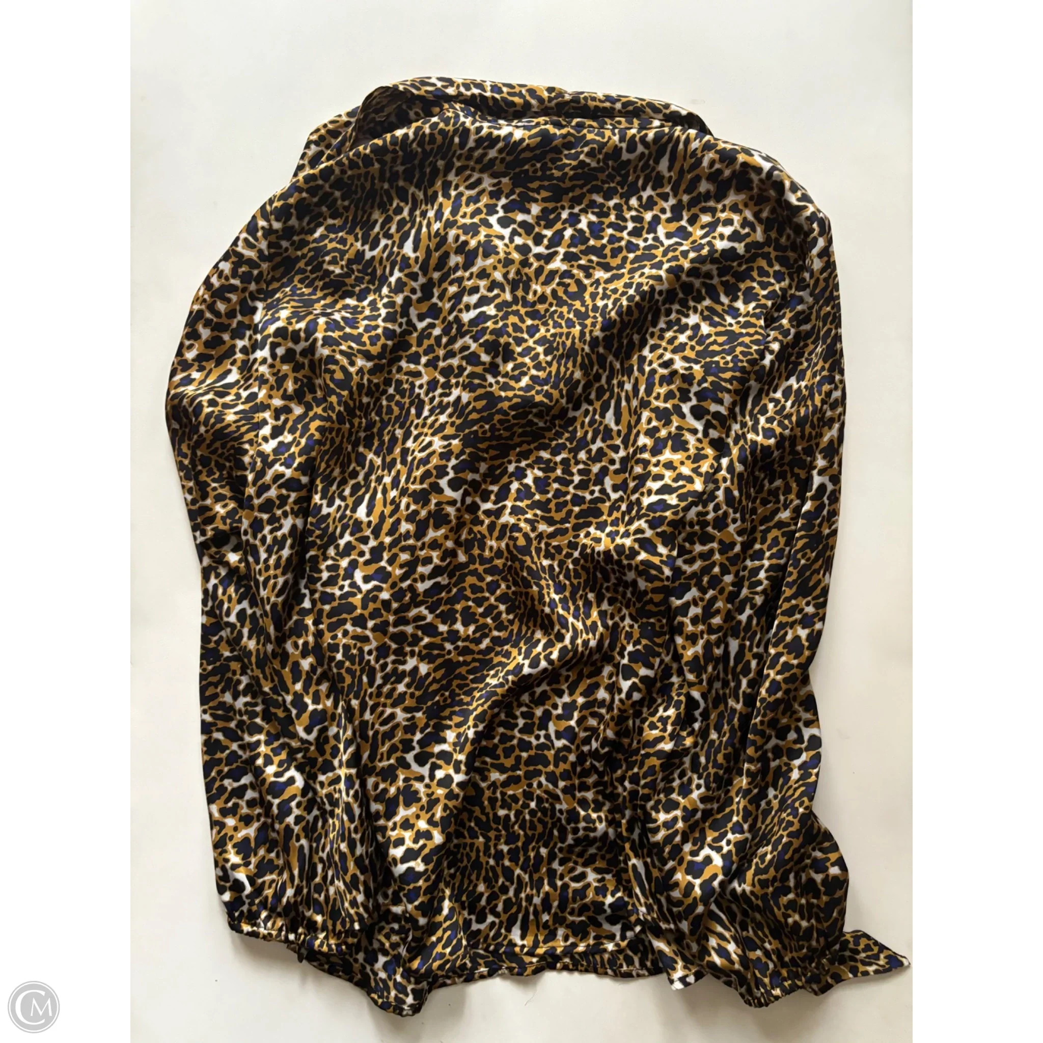 Blouse Long Sleeve By Kasper In Animal Print, Size: 1x - Image 2