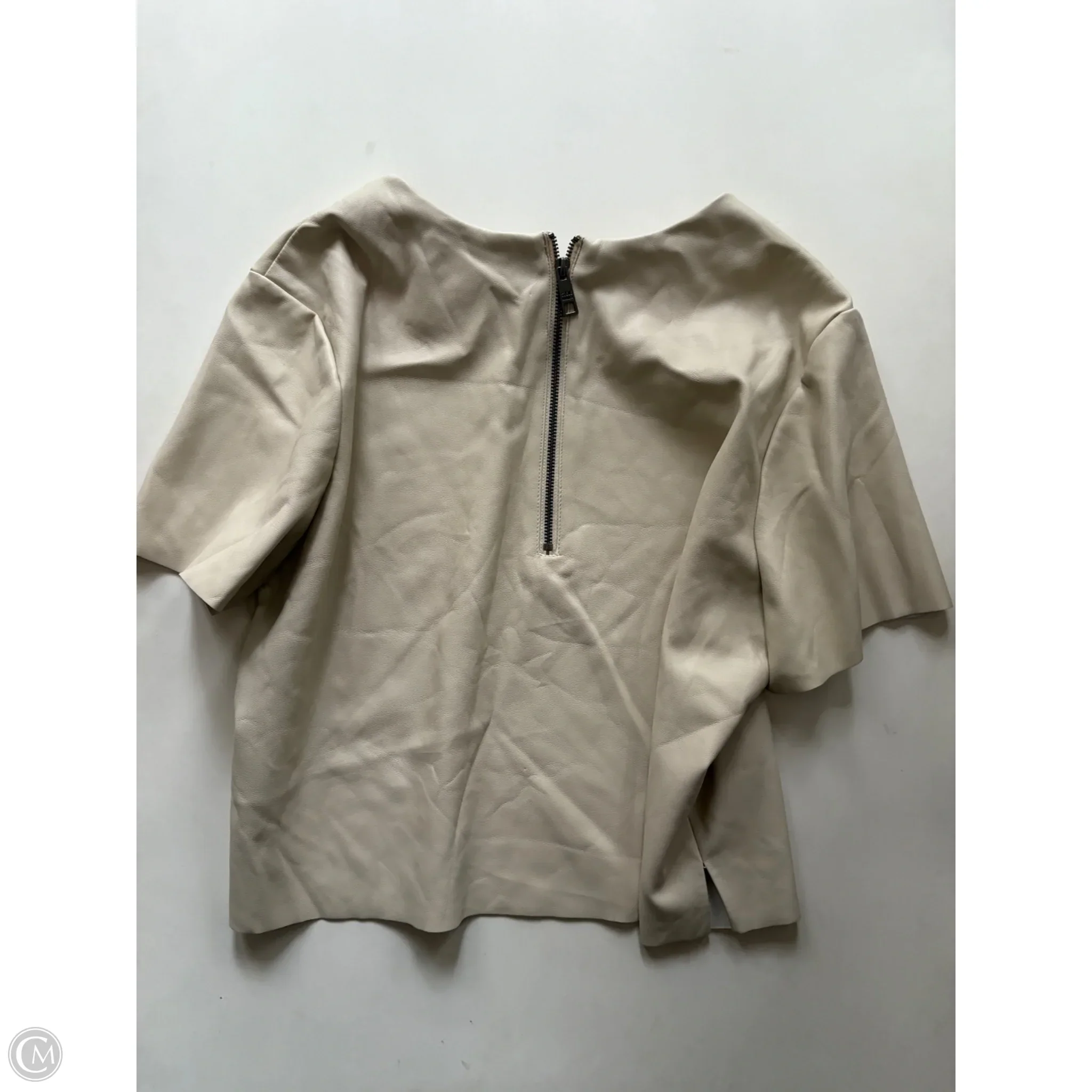 Top Short Sleeve By Steve Madden In Cream, Size: L - Image 2