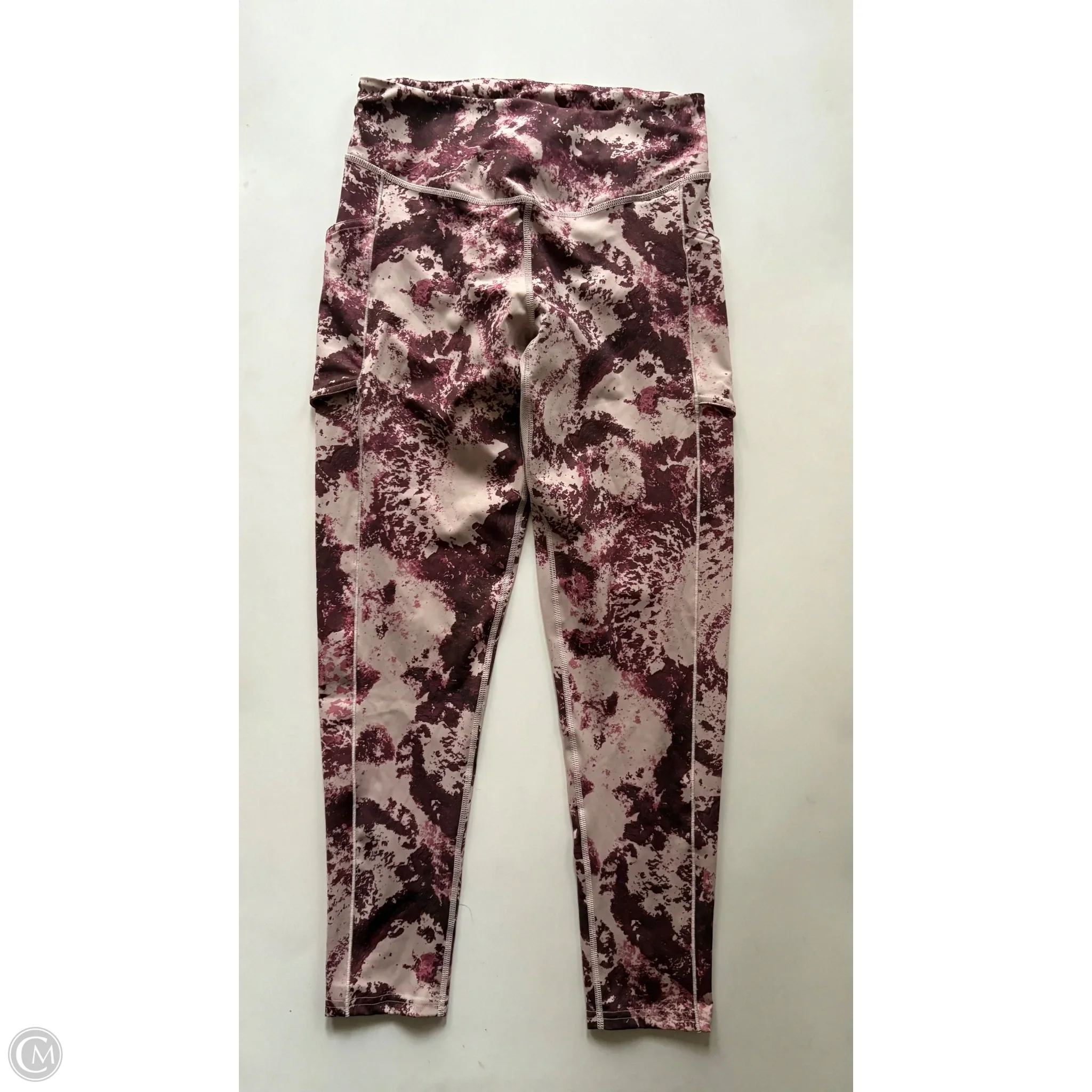 Athletic Leggings By Adidas In Brown, Size: M