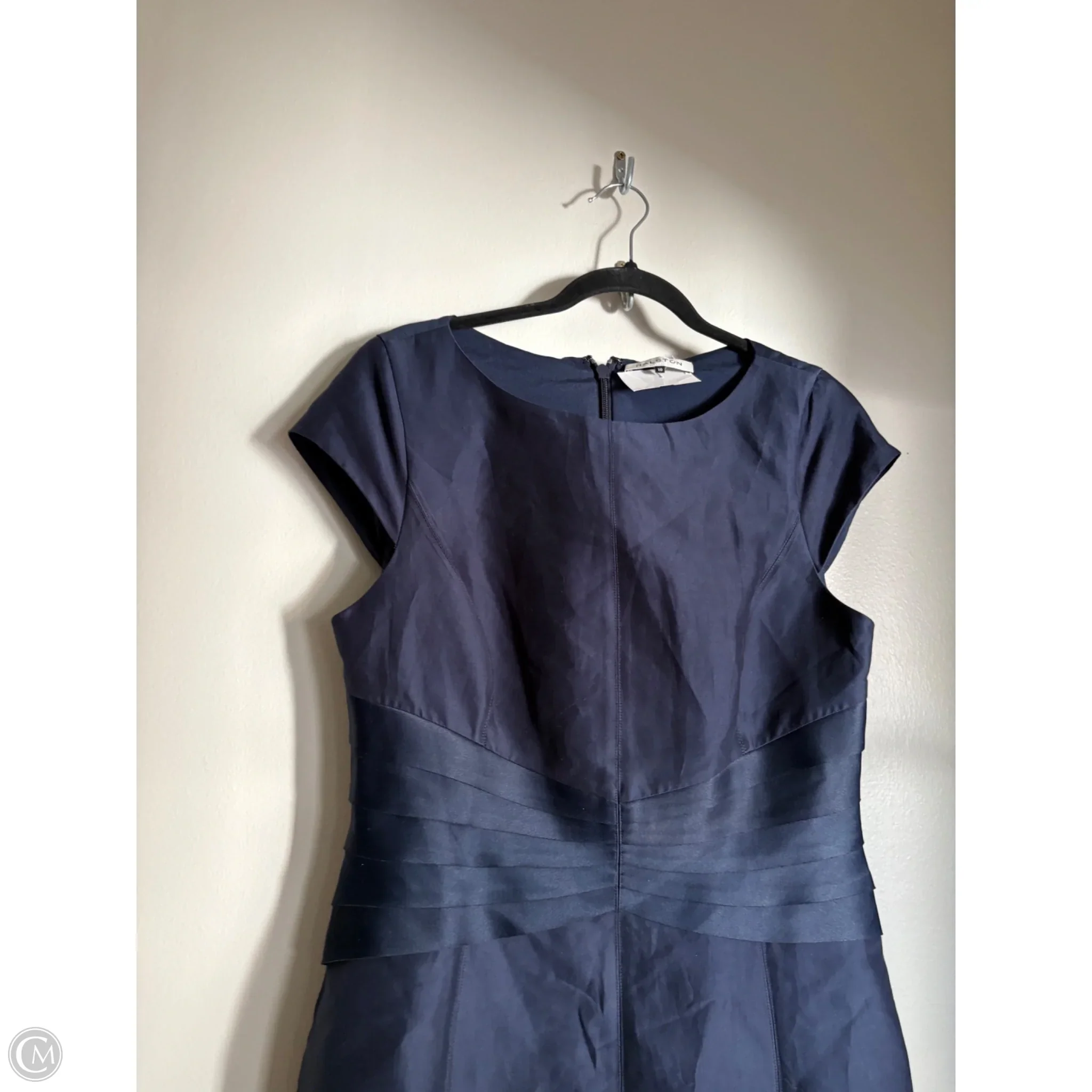 Dress Designer By Halston In Navy, Size: M - Image 3
