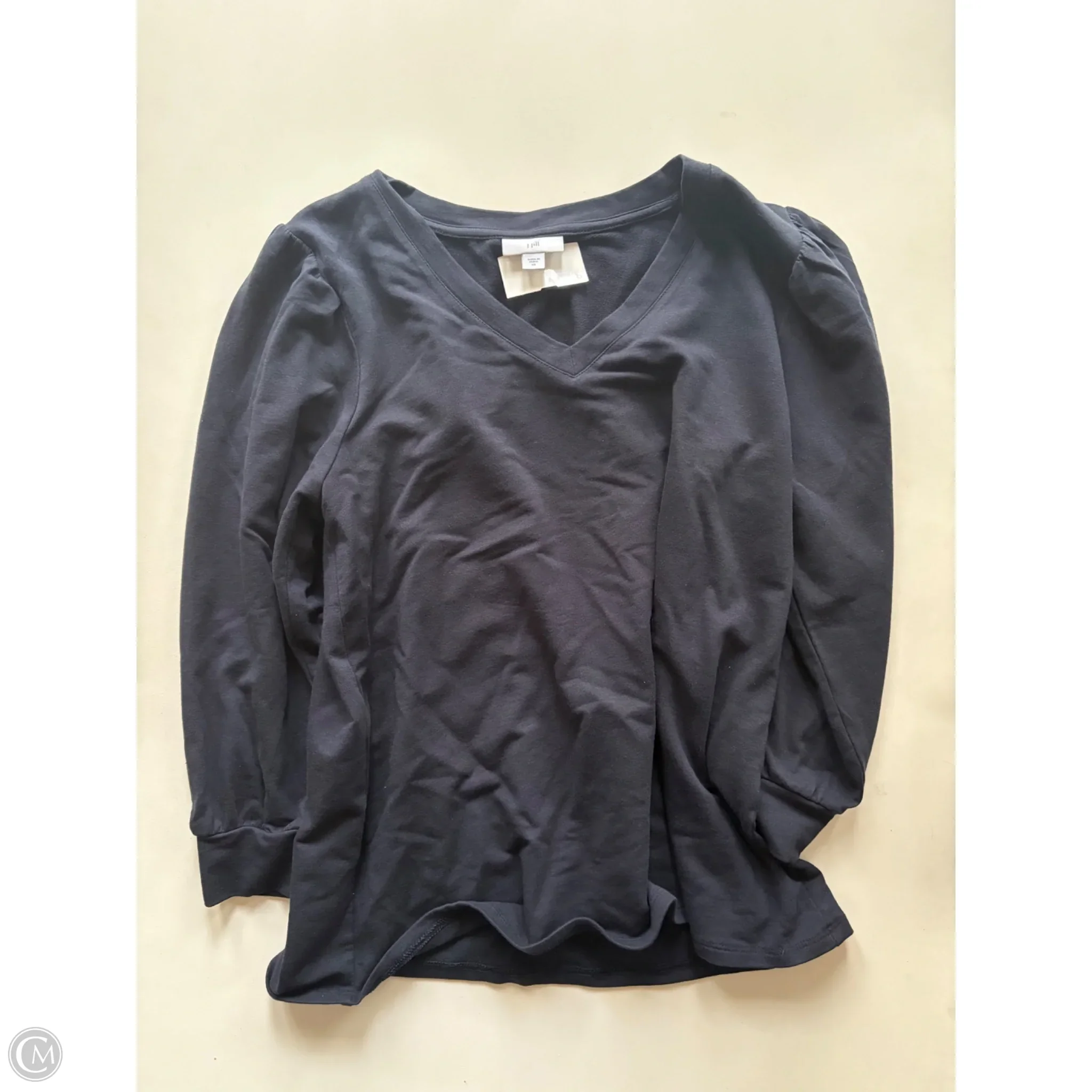 Top Long Sleeve By J. Jill In Navy, Size: Xs - Image 1